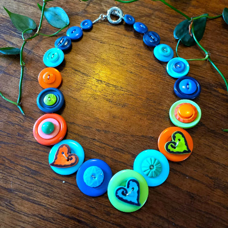 Hearts necklace - Blue for You