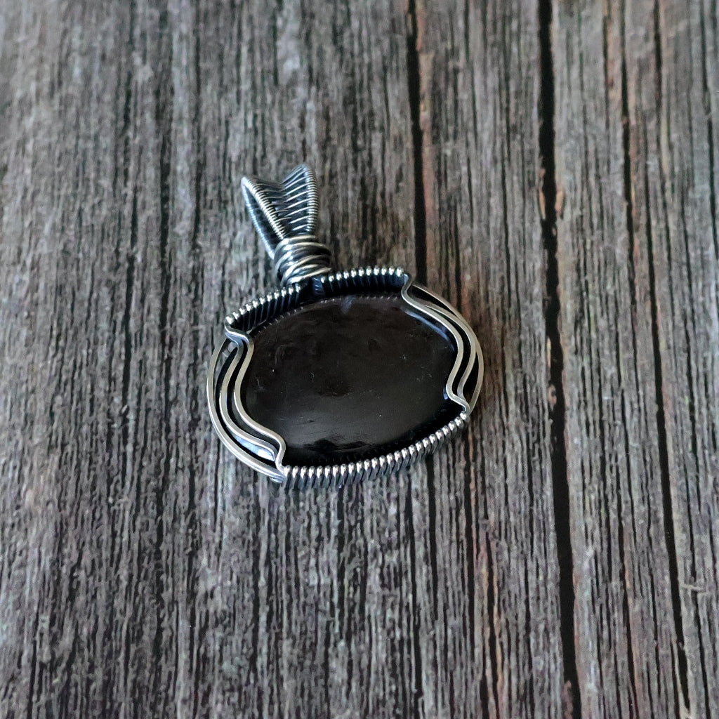 Sterling Silver Hypersthene Pendant ~ Talisman of Vision