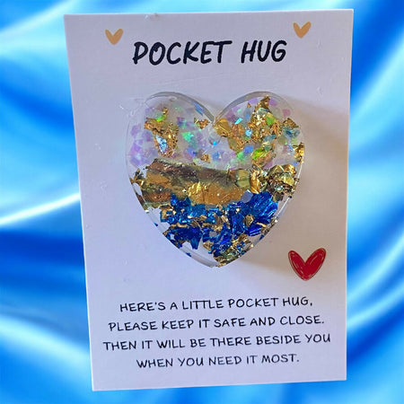 Blue and Gold Pocket Hug