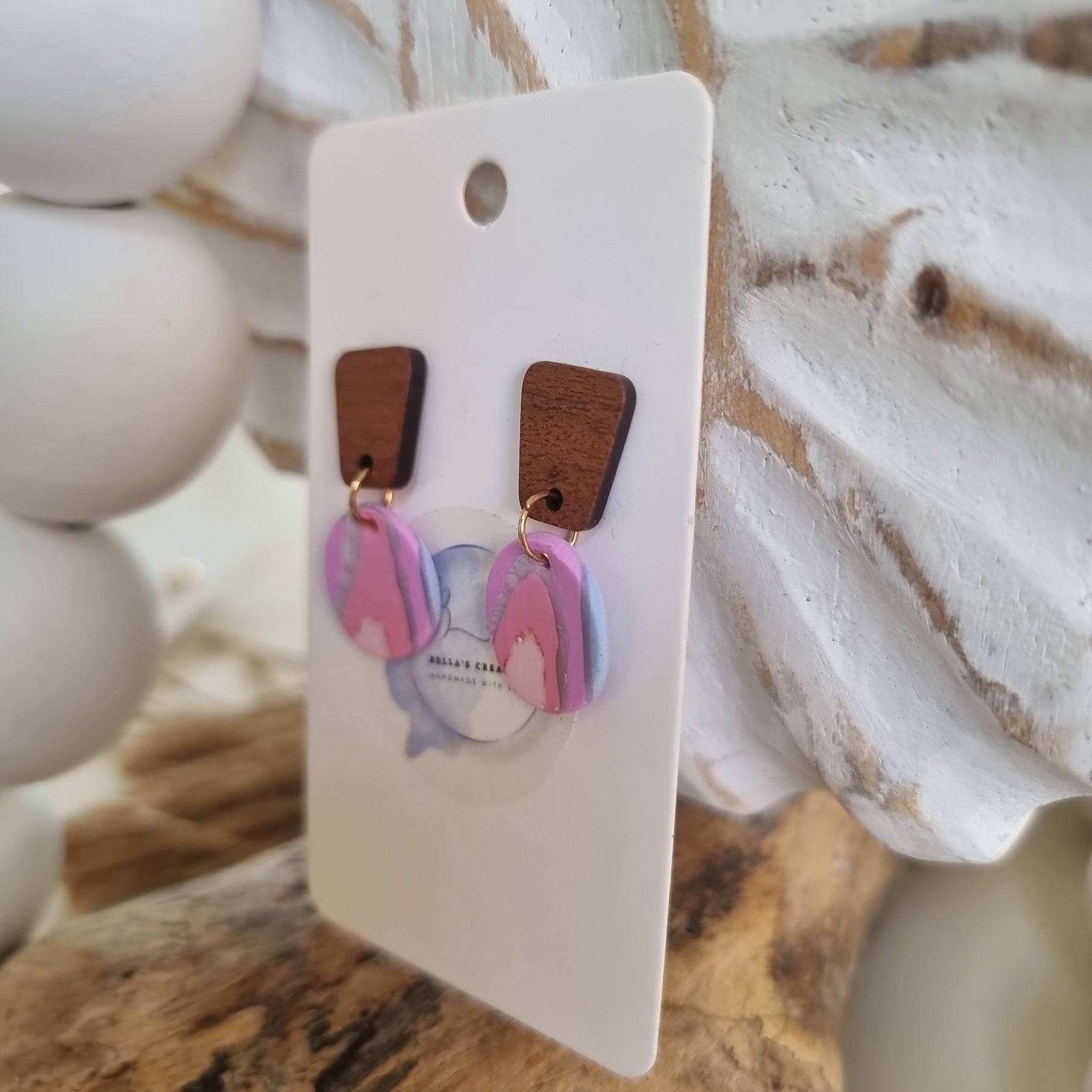 Pink Abstract Dangle