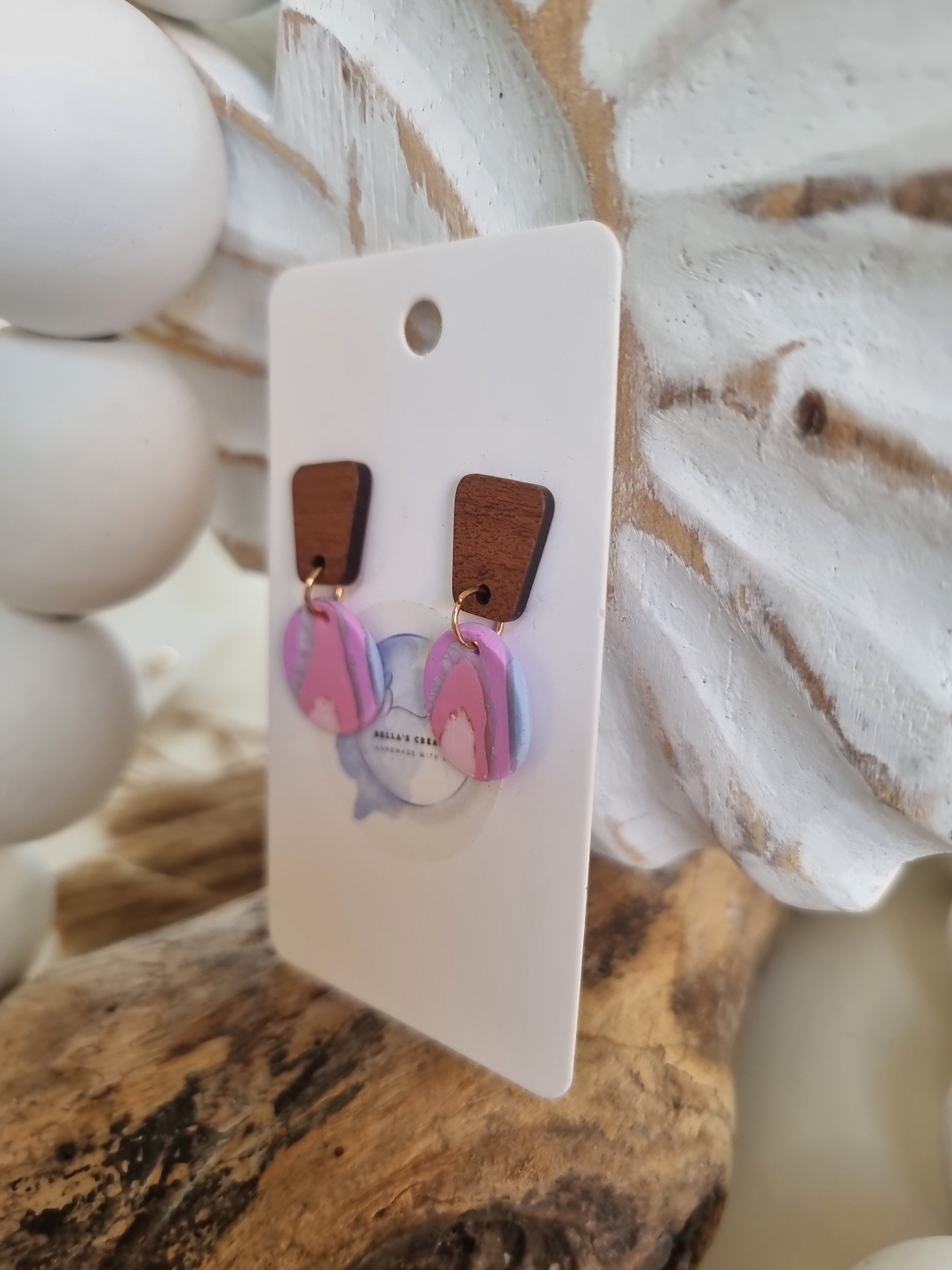 Pink Abstract Dangle