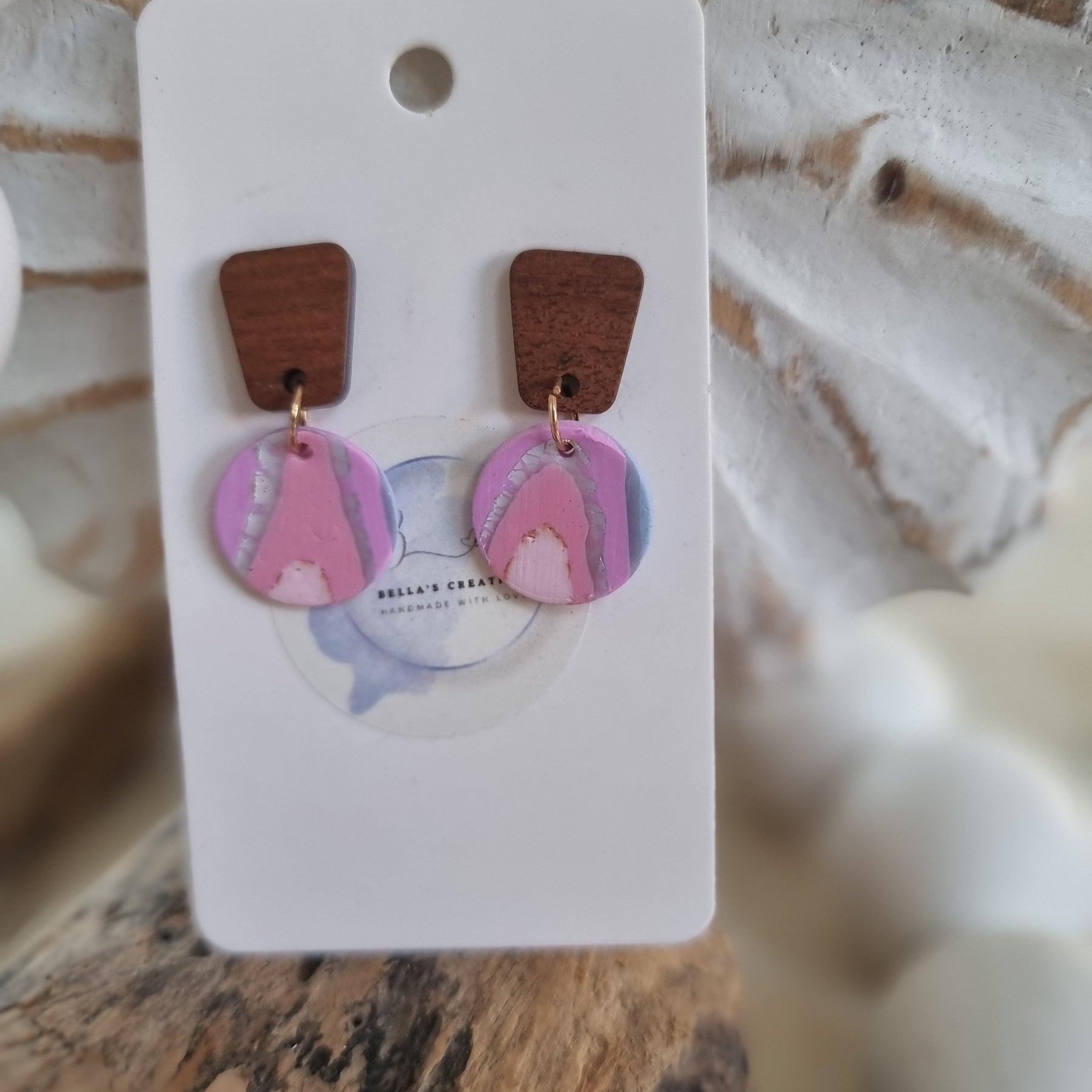 Pink Abstract Dangle