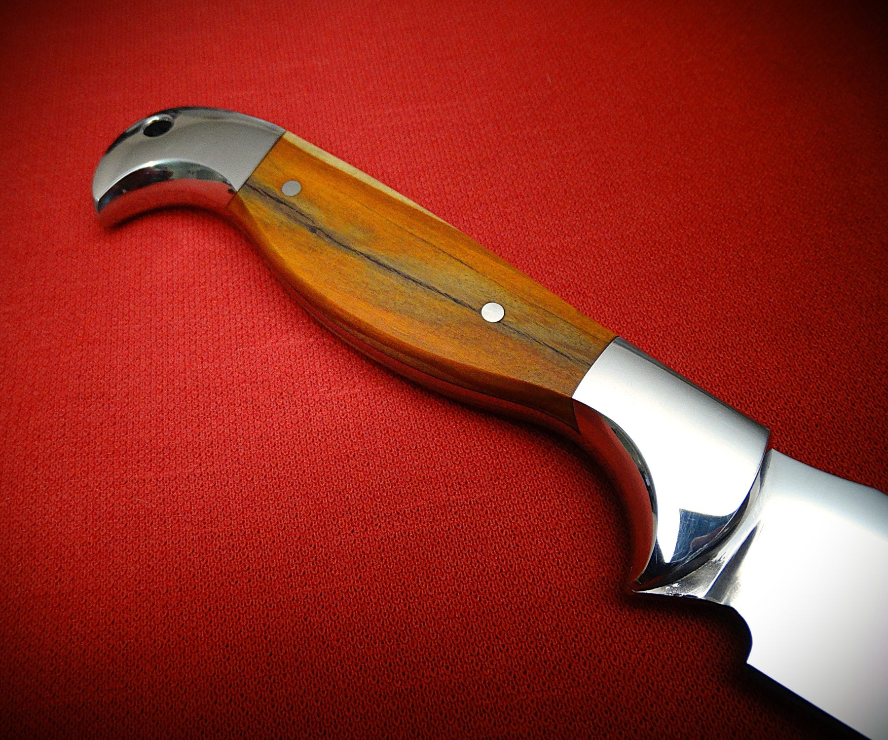 Fixed blade Tanto knife and Leather sheath
