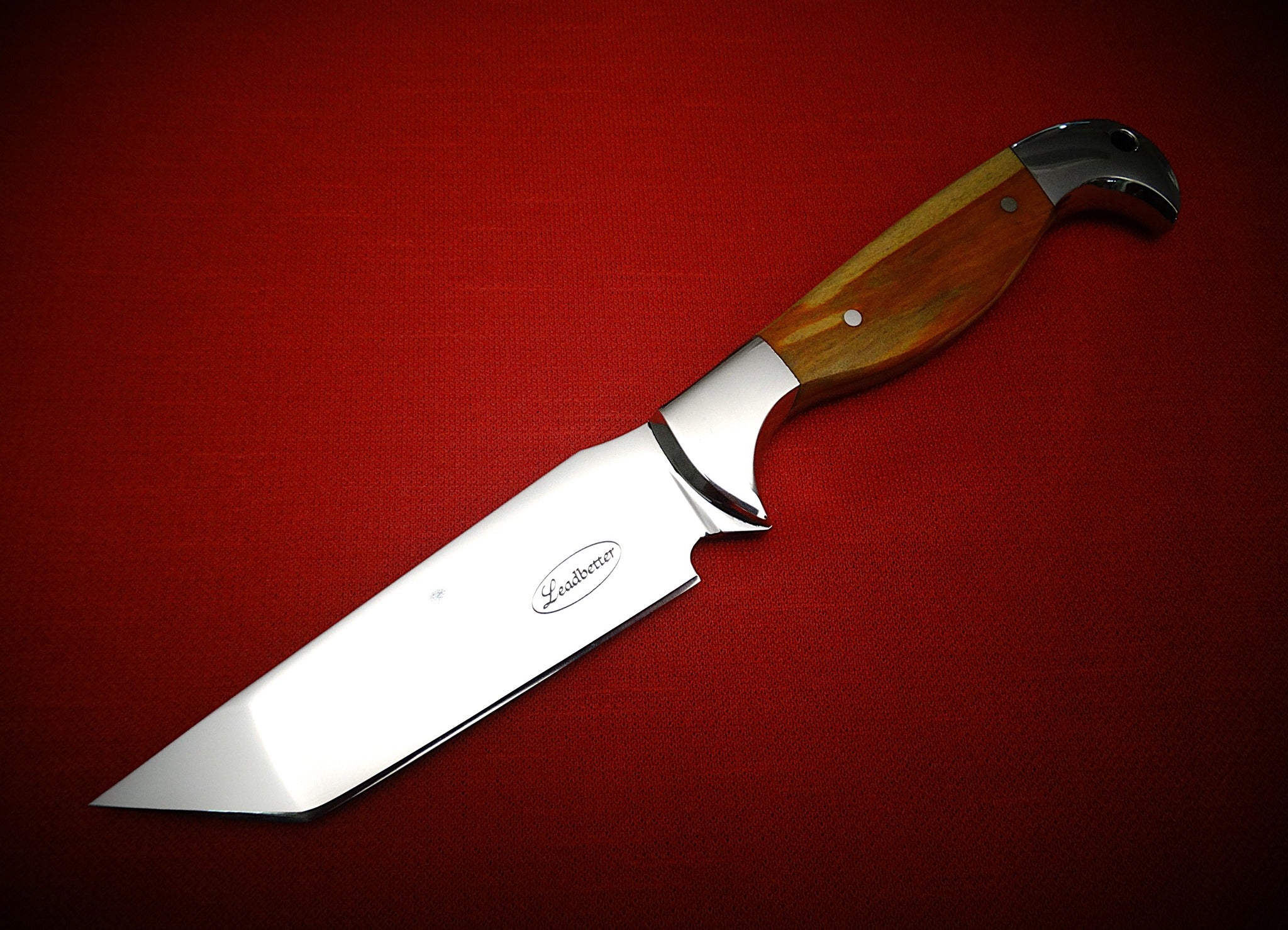 Fixed blade Tanto knife and Leather sheath