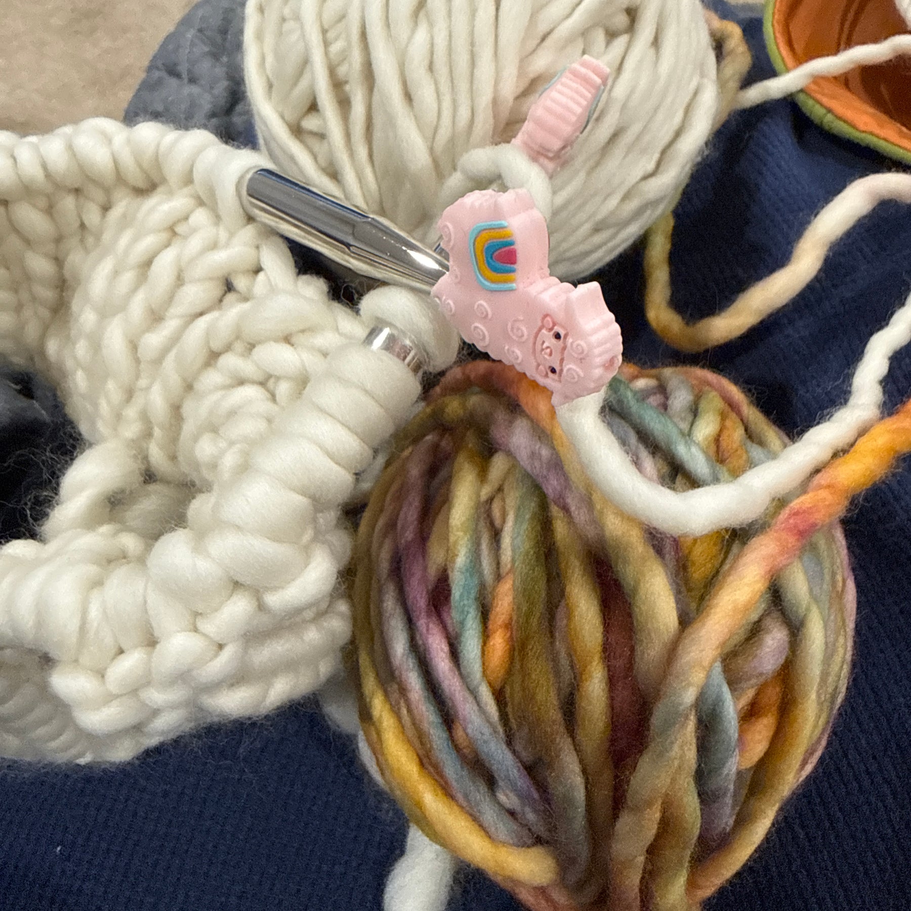 Hand Knitted Beanie, Ladies Merino PomPom Beanie