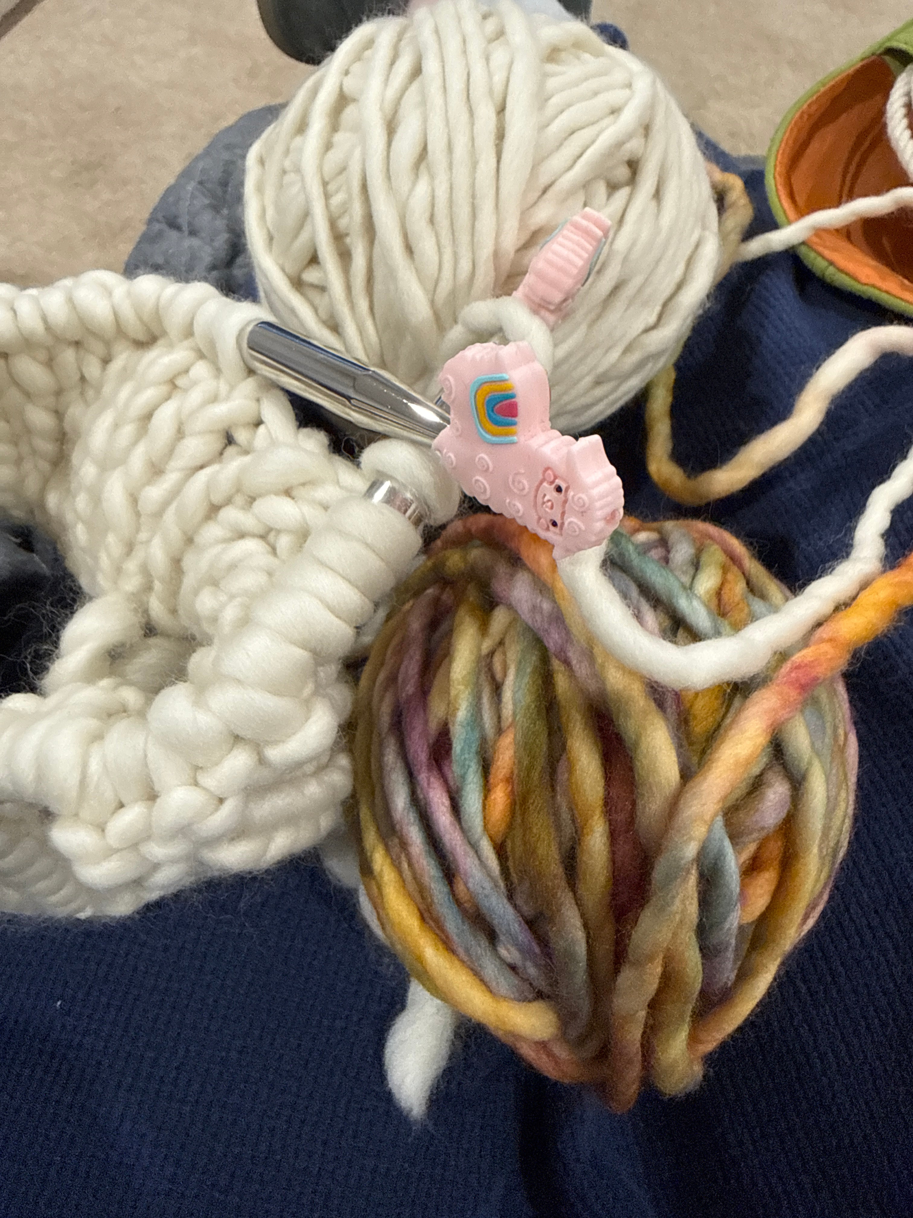 Hand Knitted Beanie, Ladies Merino PomPom Beanie