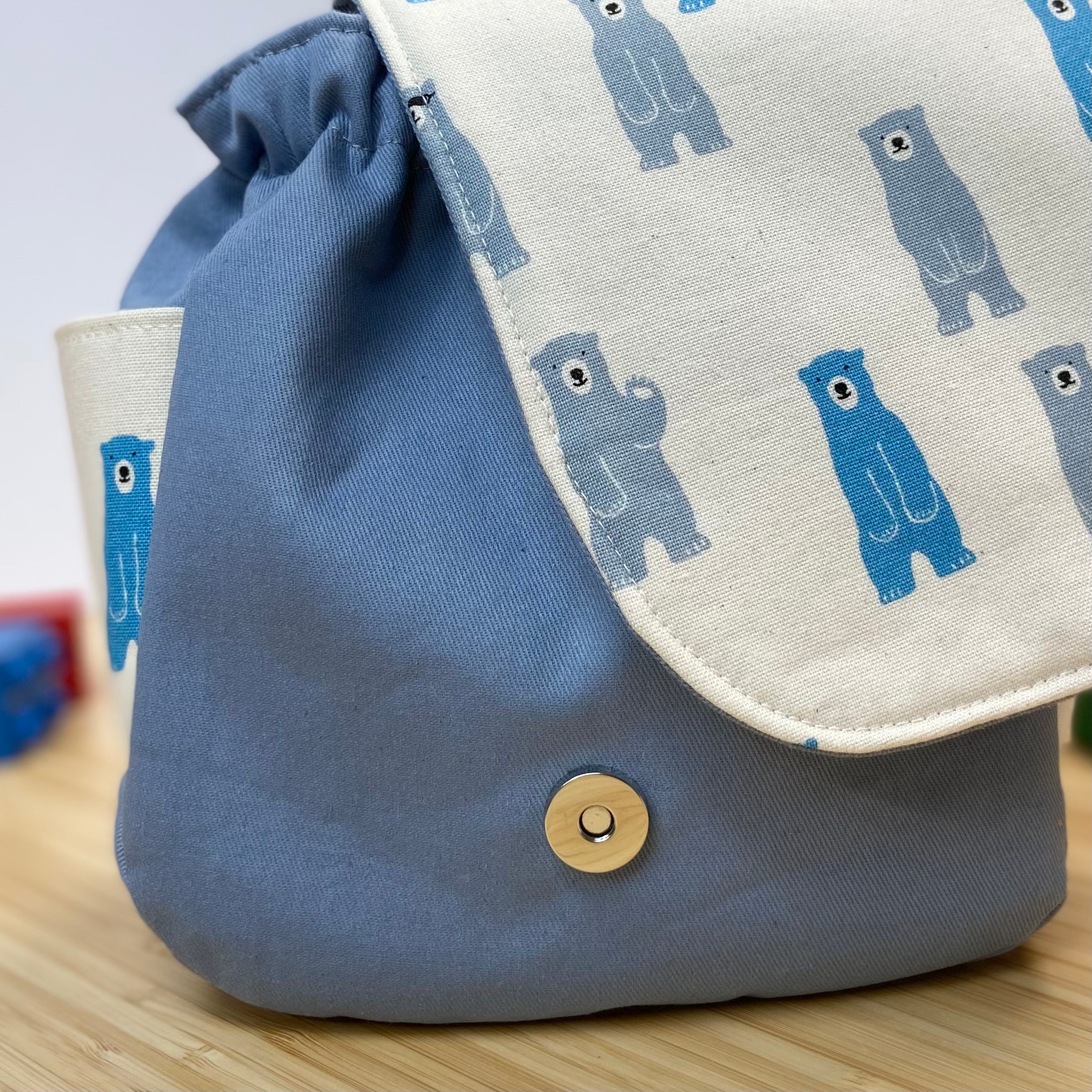 Handmade Toddler Backpack - Bears