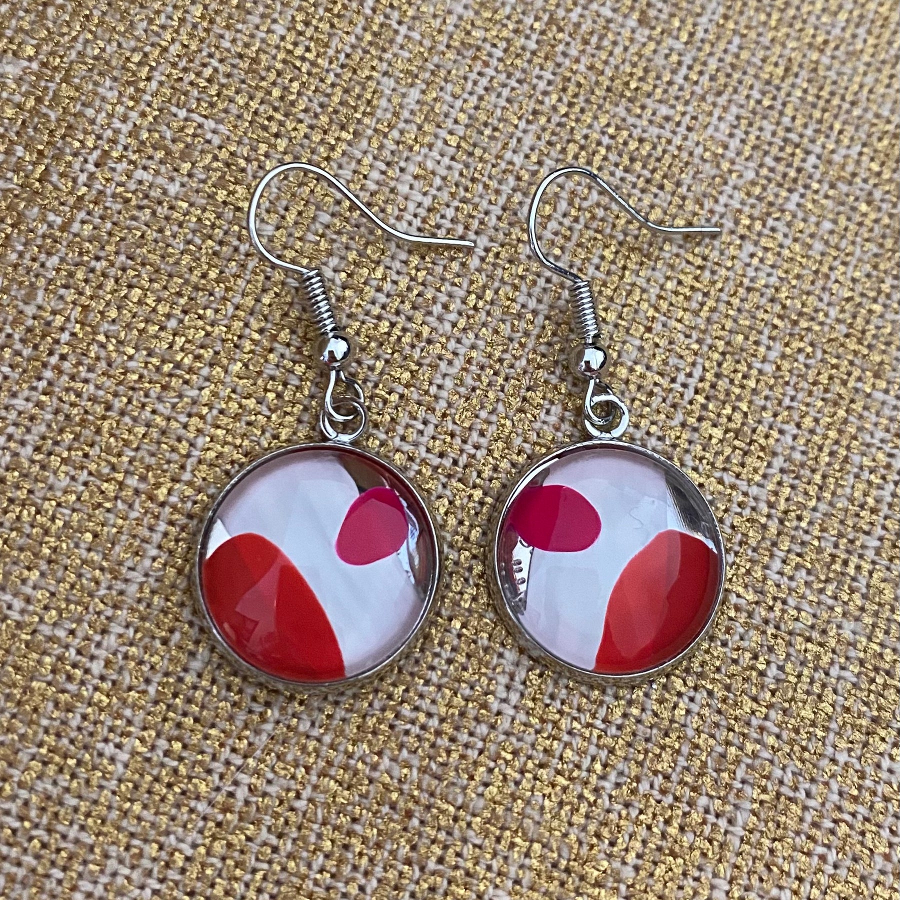 60's Groove Earrings - Handmade One of A Kind Earrings