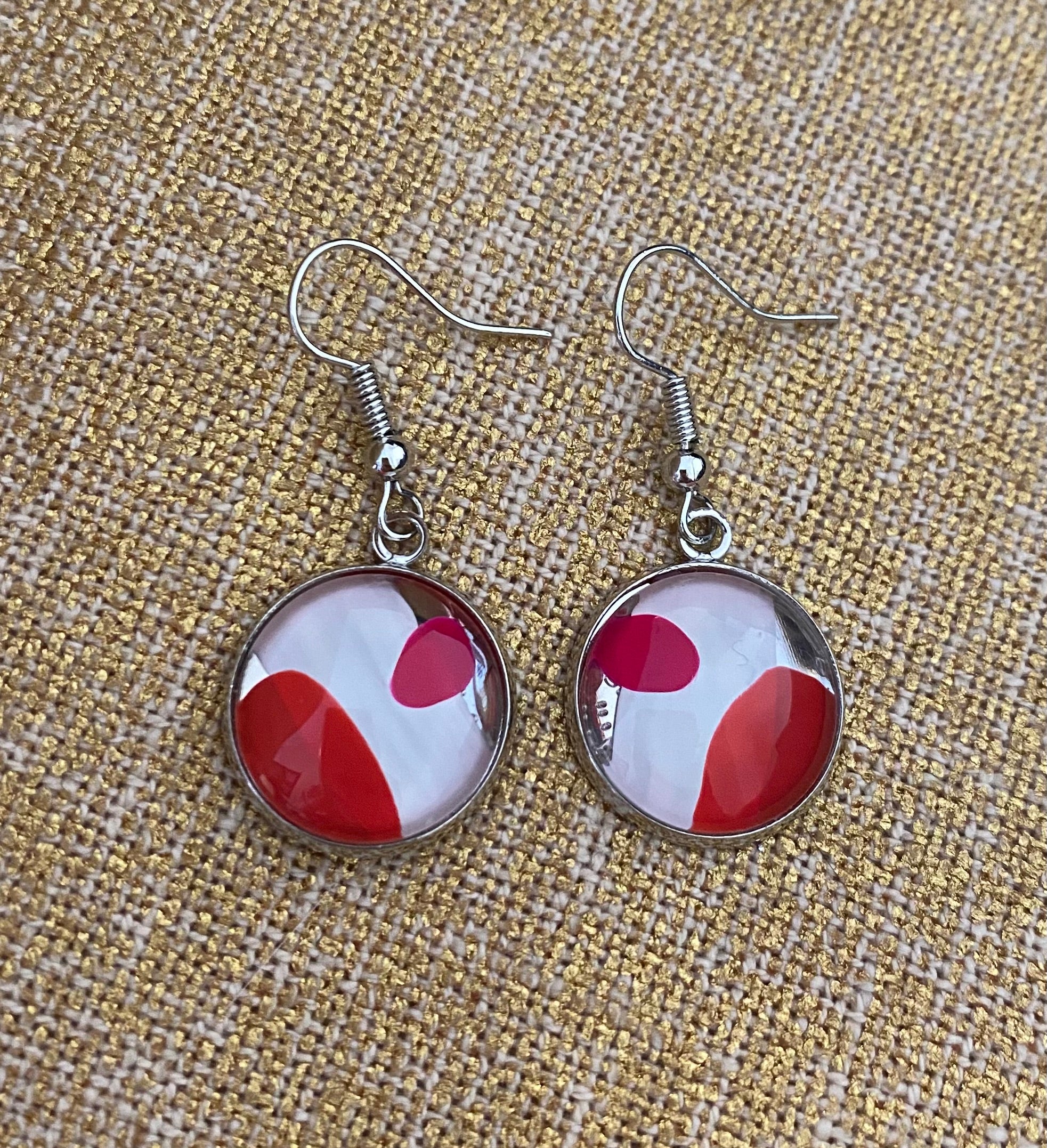 60's Groove Earrings - Handmade One of A Kind Earrings