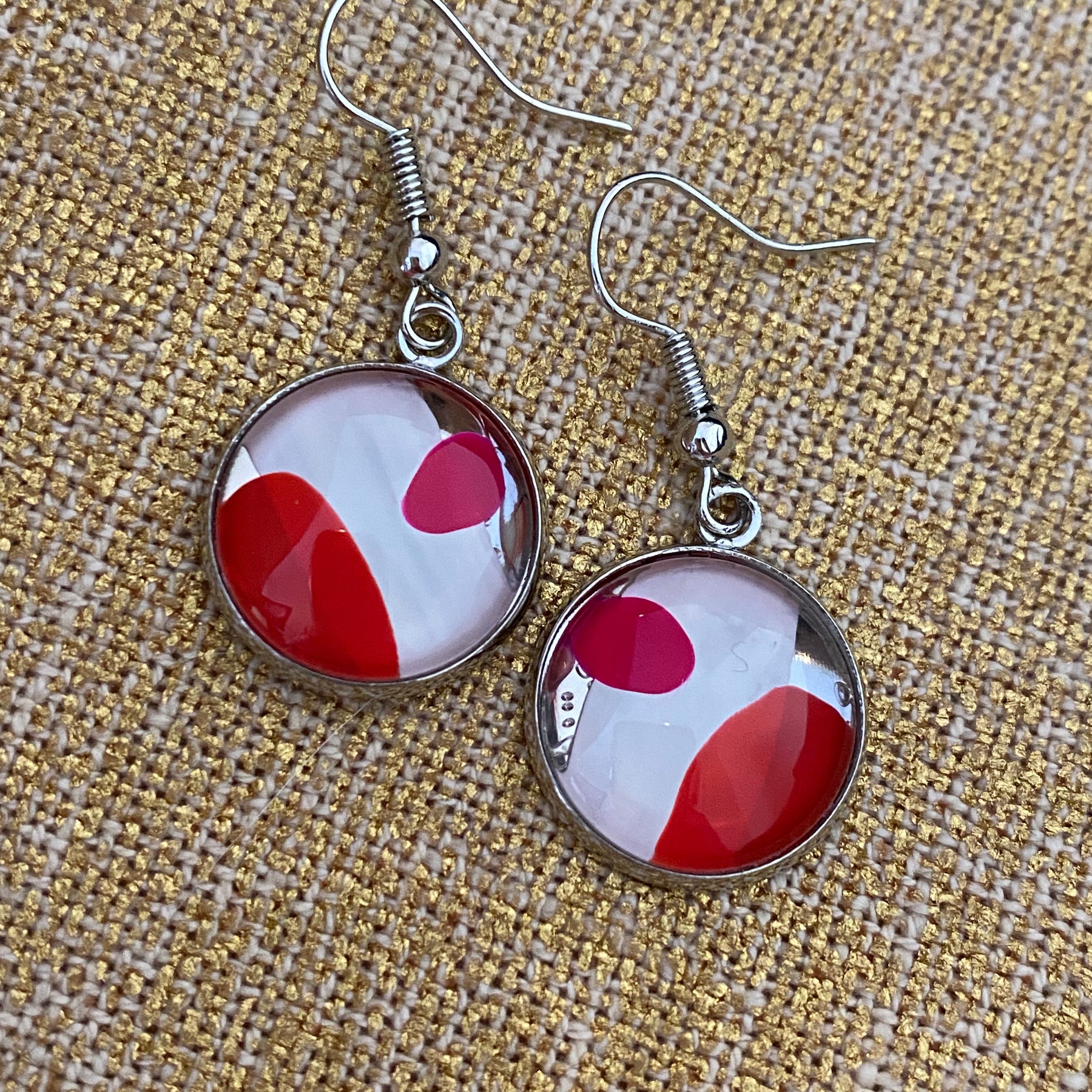 60's Groove Earrings - Handmade One of A Kind Earrings