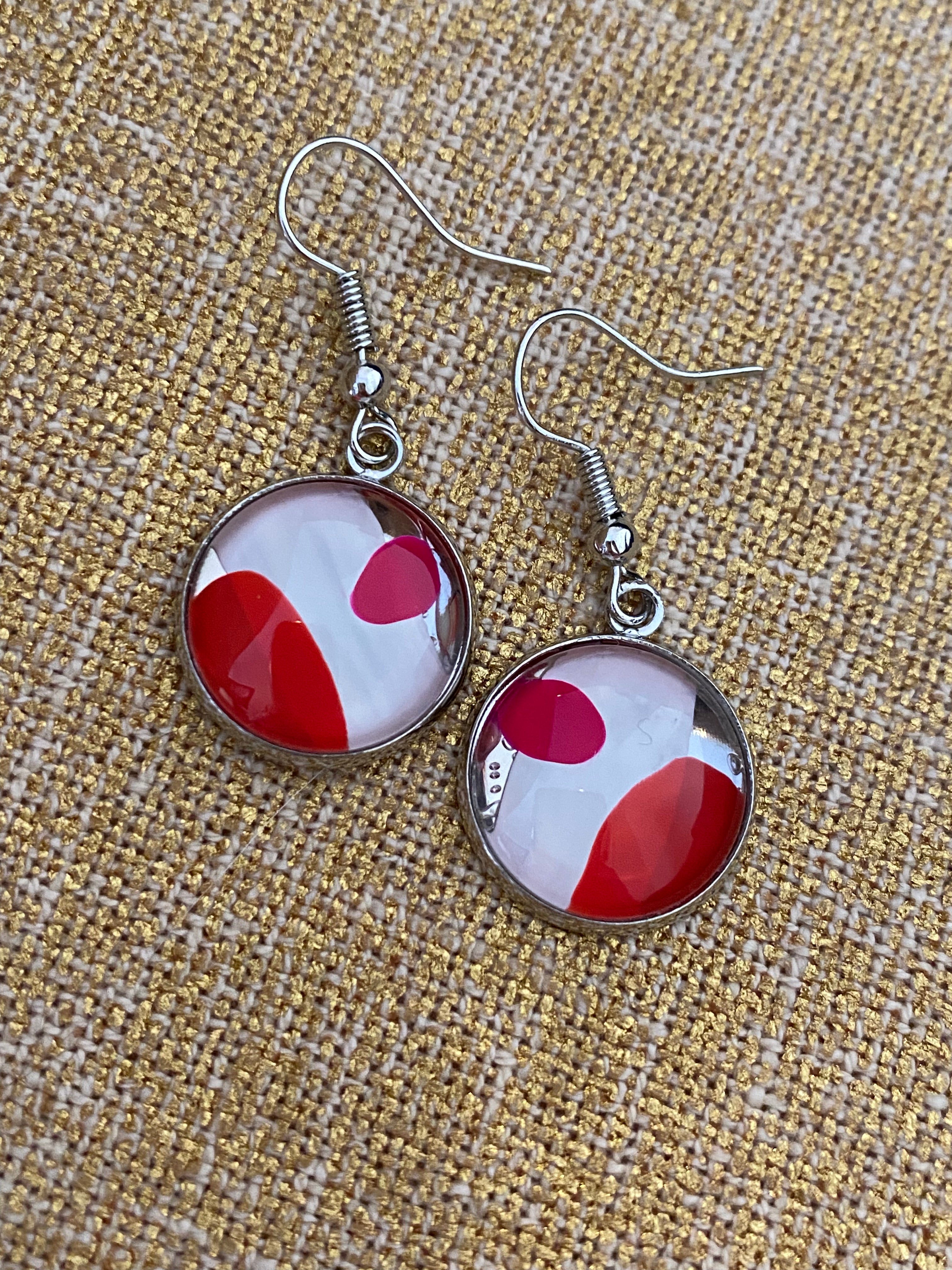 60's Groove Earrings - Handmade One of A Kind Earrings