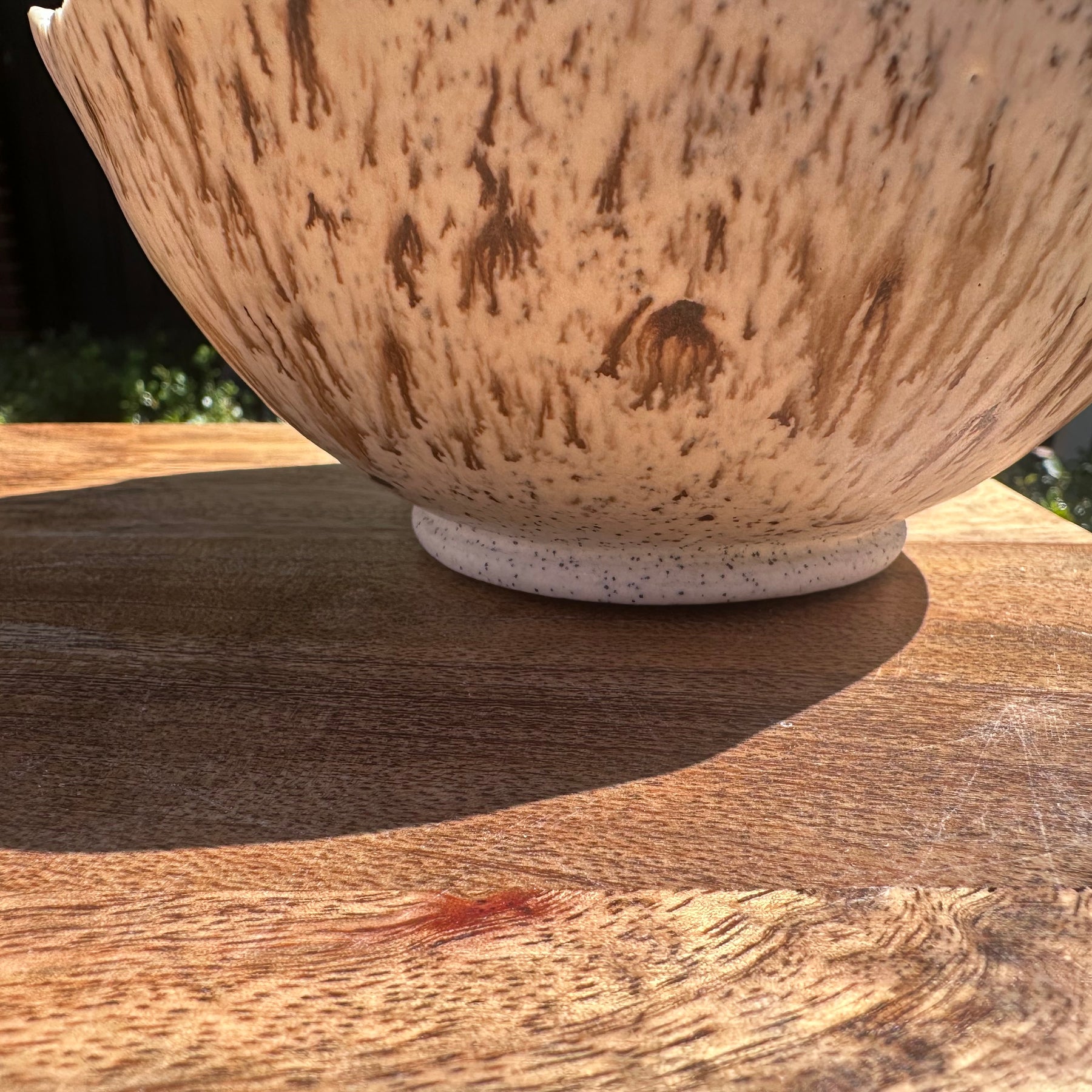 A Bowl - Bird’s Egg with Raw Edge