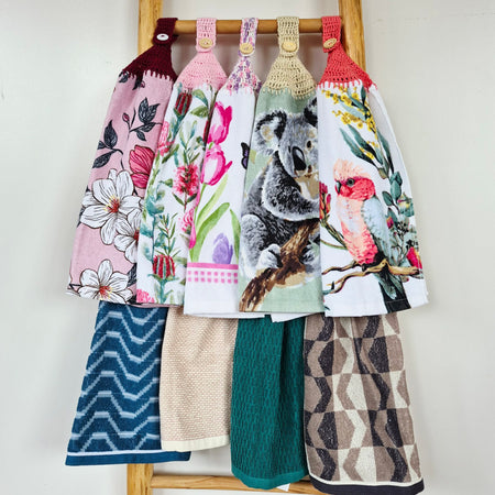 Kitchen Hand Towel | Hanging | Cotton | SINGLE LAYER | 9 Styles - 1-9