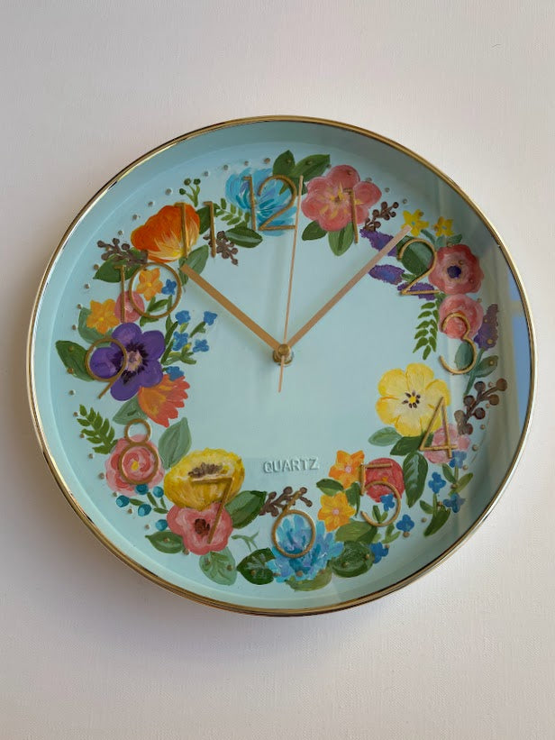 Floral Wall Clock
