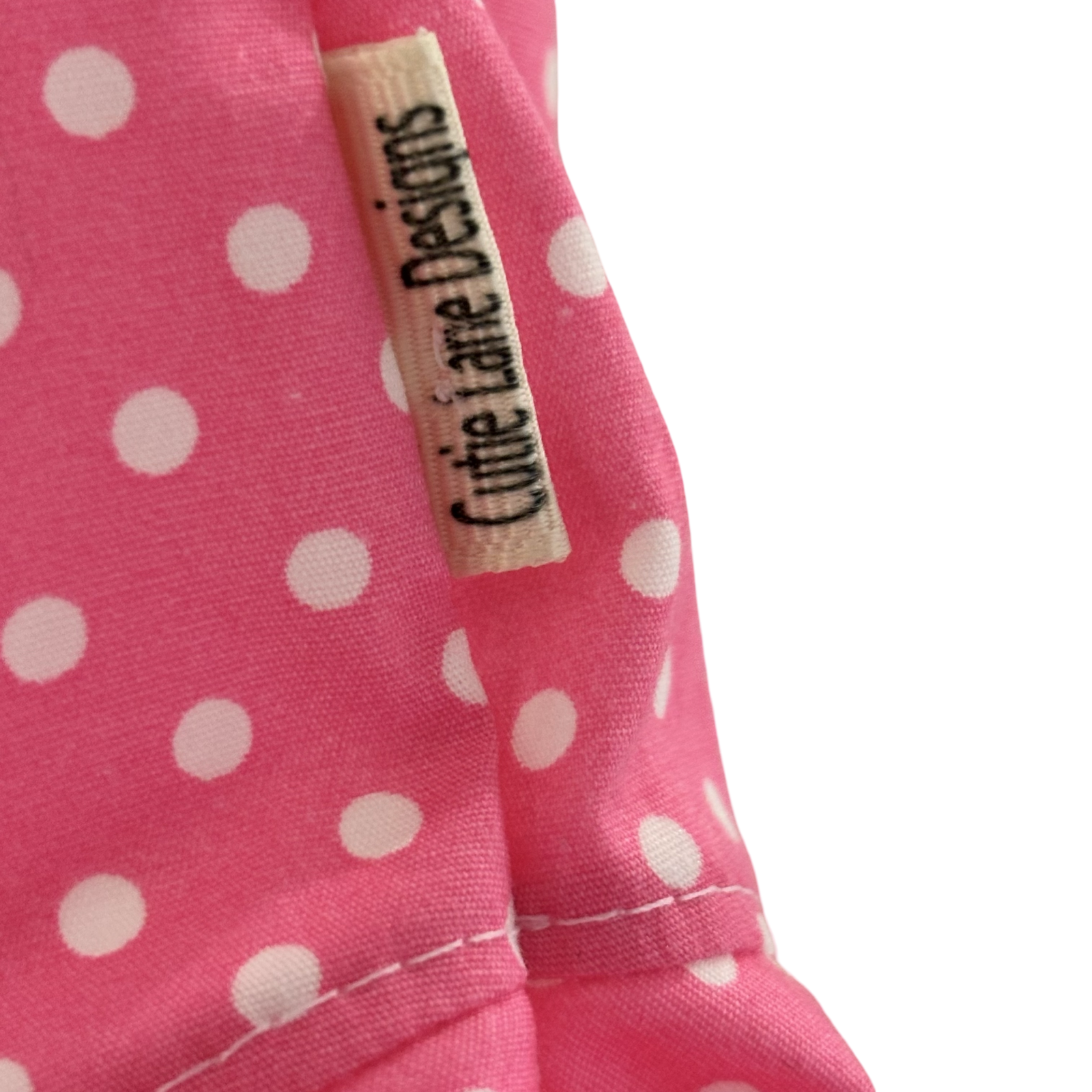 Pink spot frilled shorts
