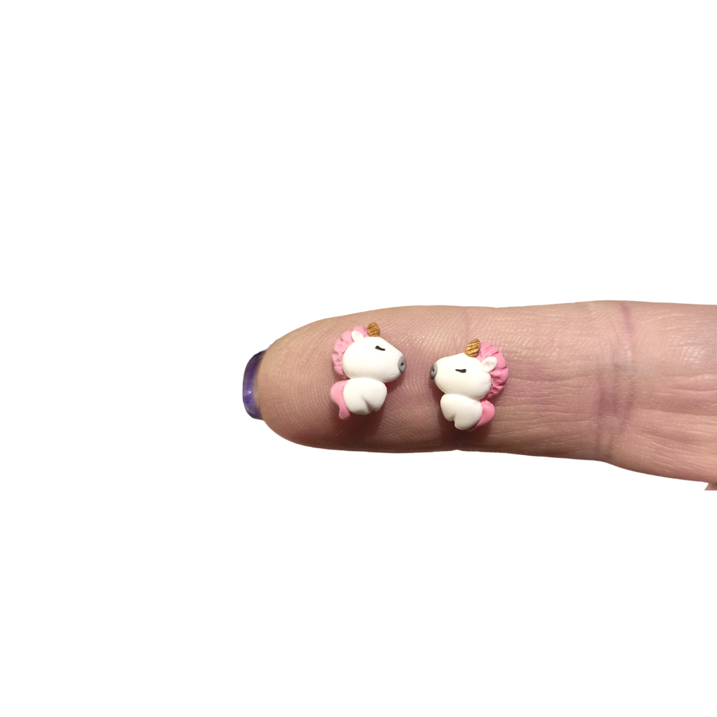 Unicorn stud earrings