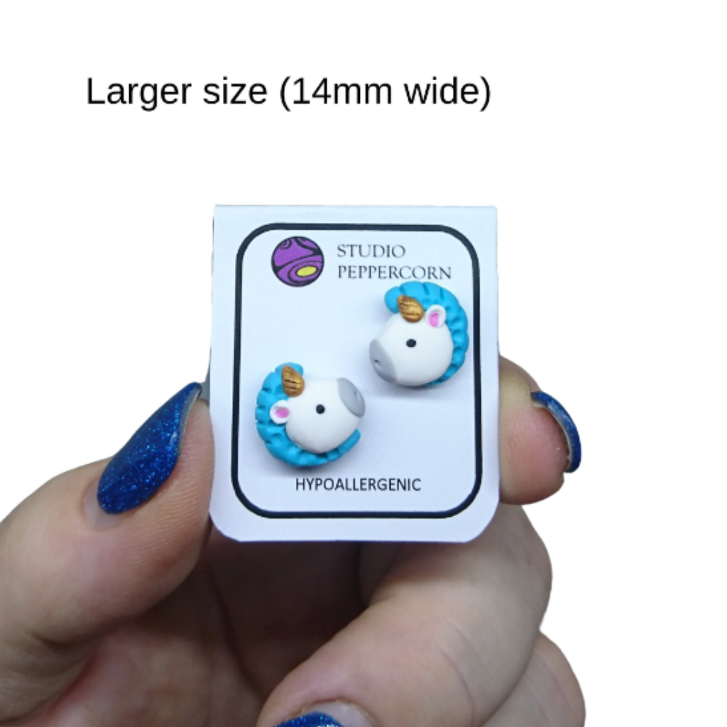 Unicorn stud earrings