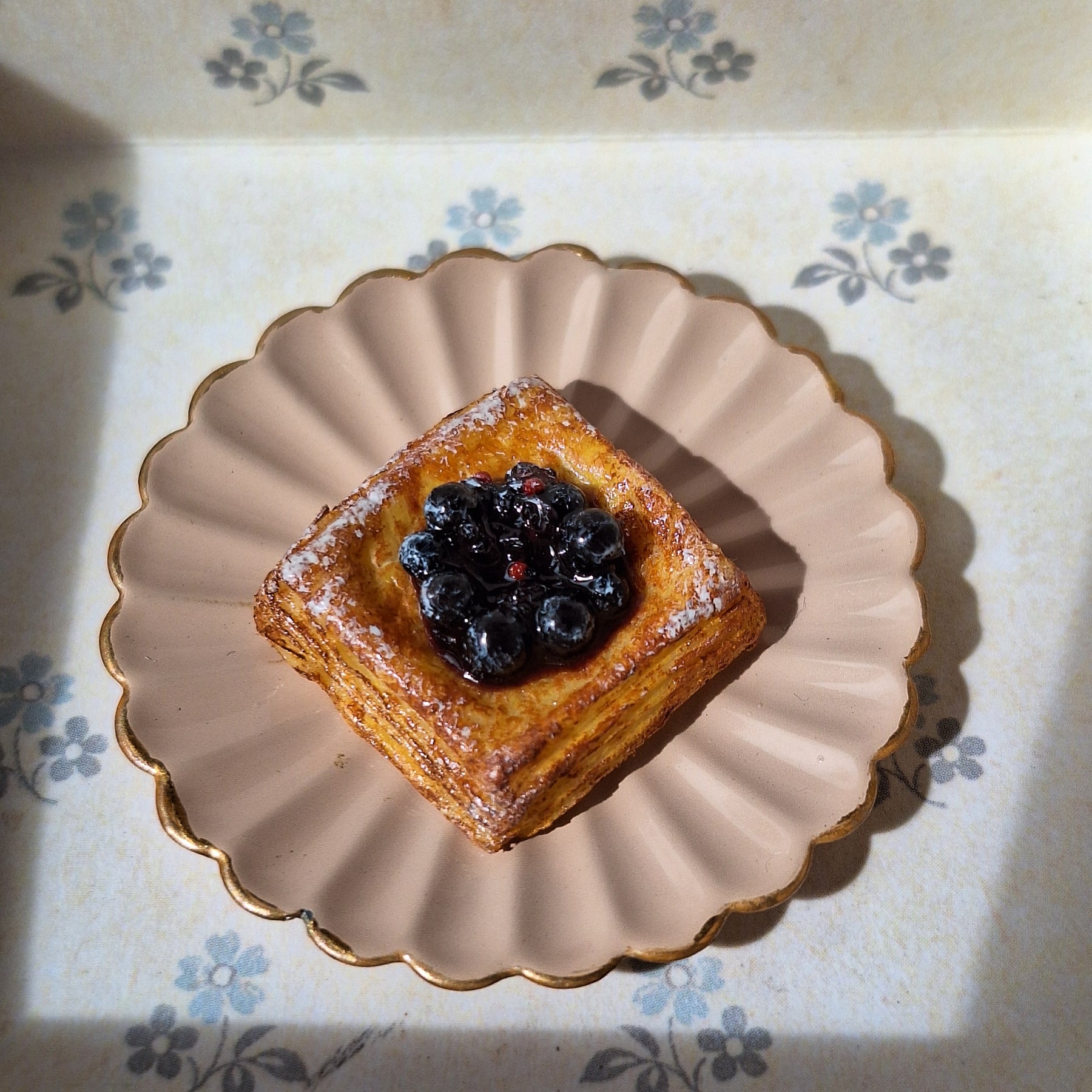 Single Blueberry Danish Pastry