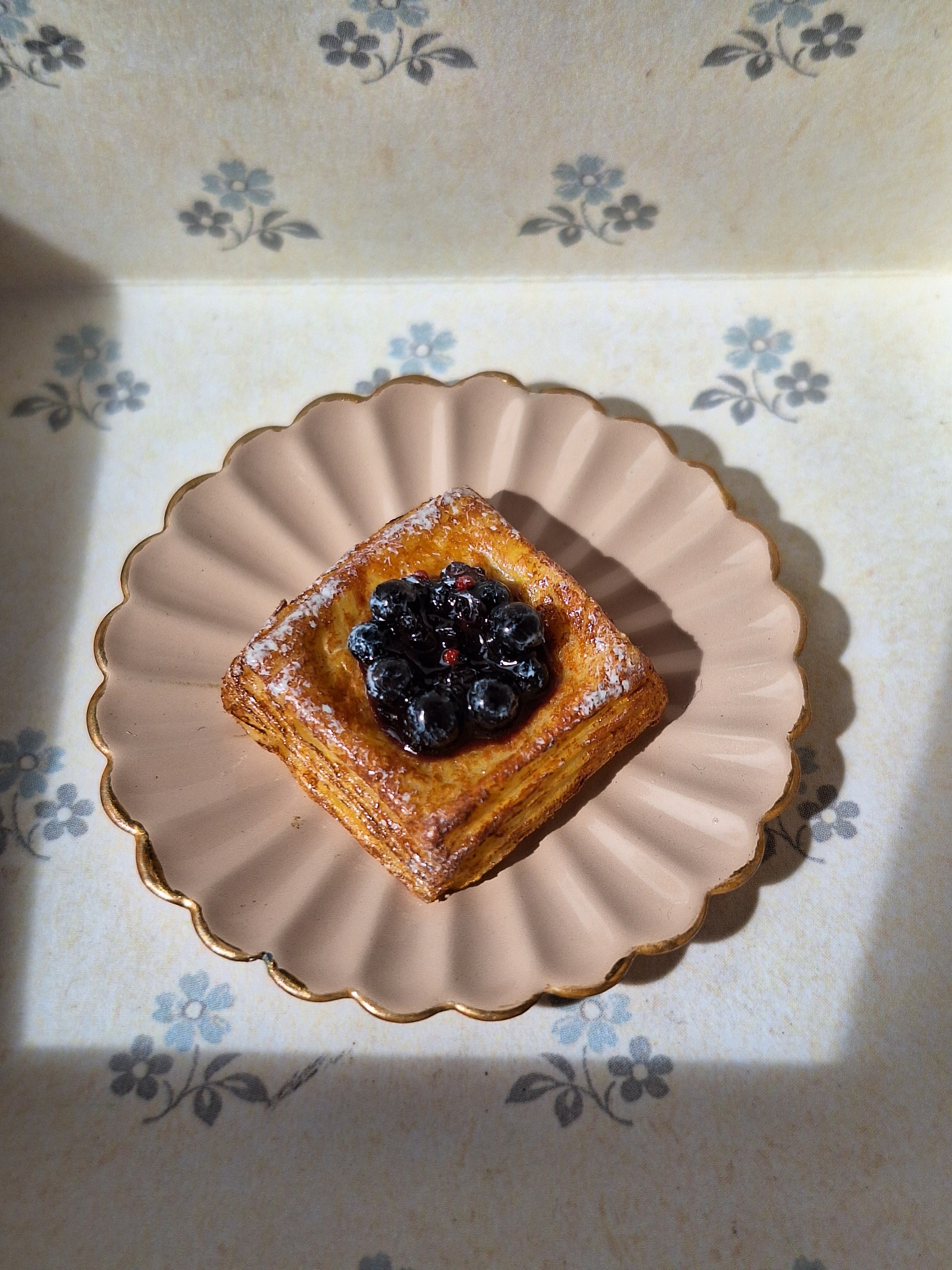 Single Blueberry Danish Pastry