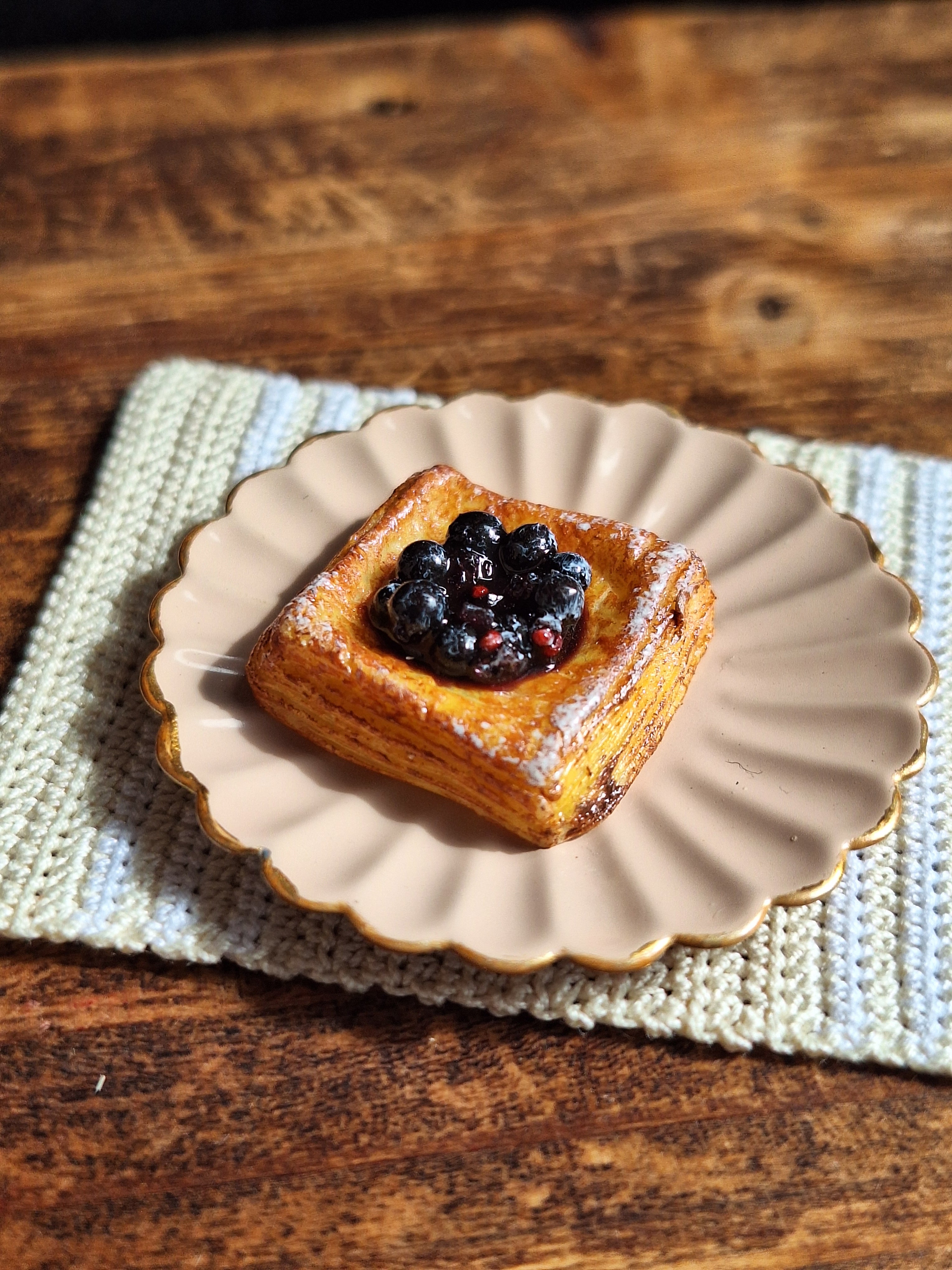 Single Blueberry Danish Pastry