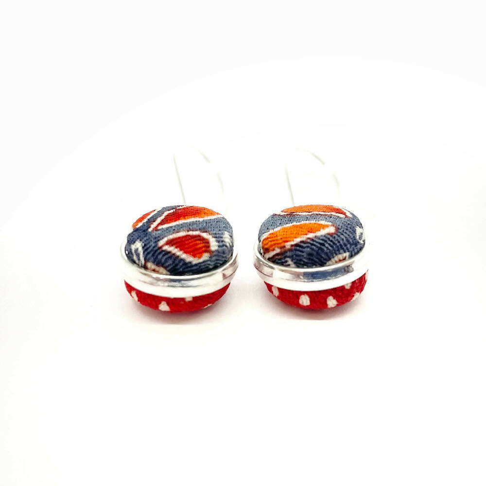 Double Sided Earrings Red