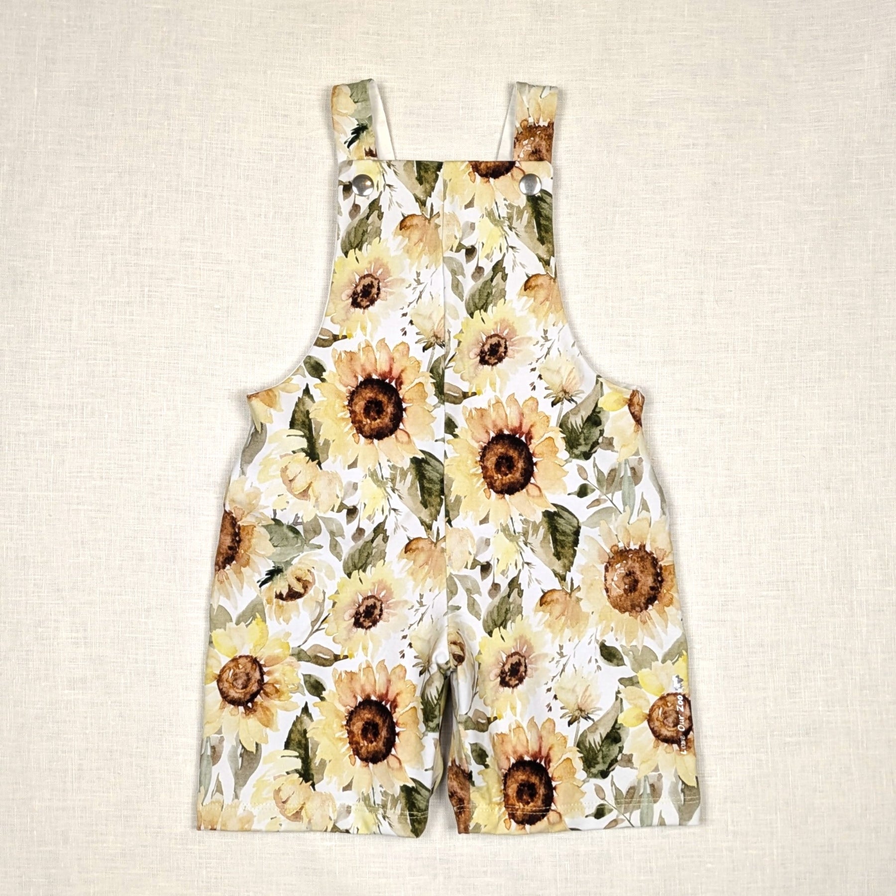 Handmade Overalls for active kids | Sunflower Collection | sizes 0-4