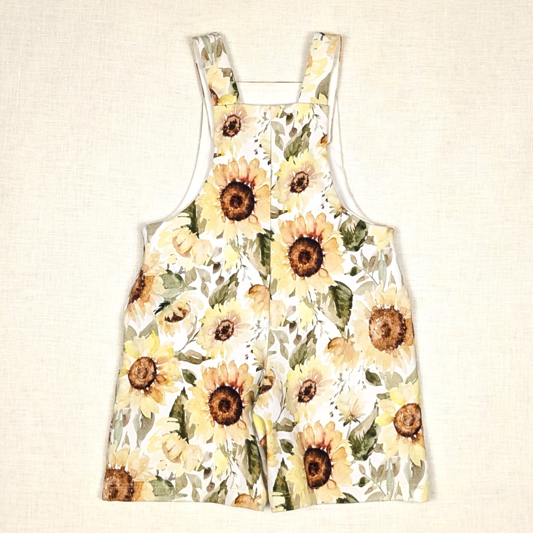 Handmade Overalls for active kids | Sunflower Collection | sizes 0-4