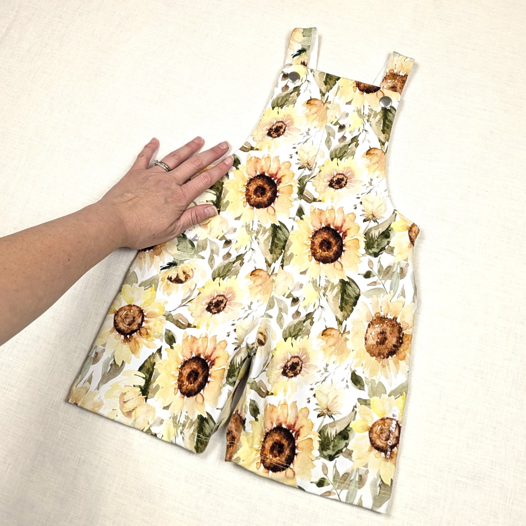 Handmade Overalls for active kids | Sunflower Collection | sizes 0-4