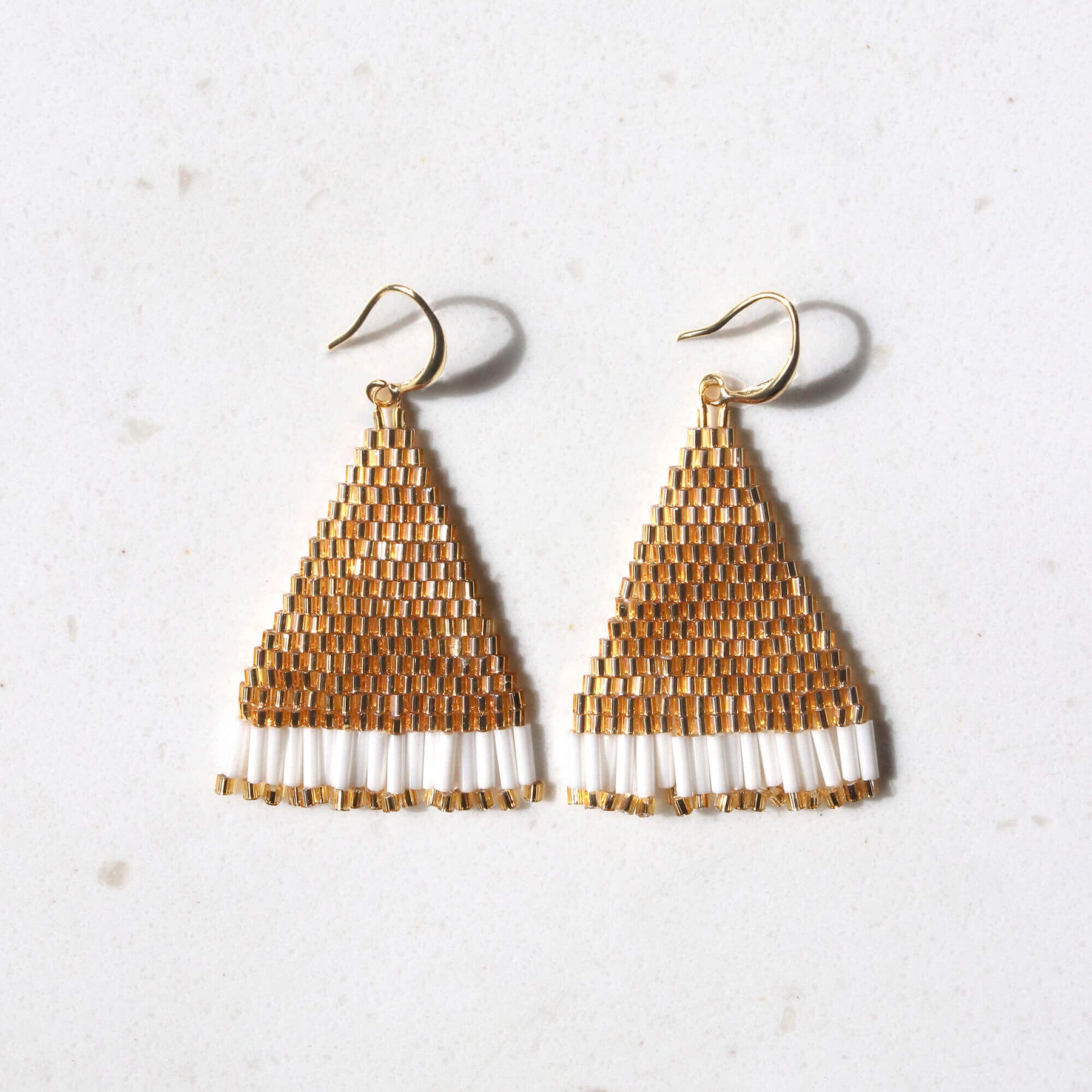 Geometric Woven Earrings