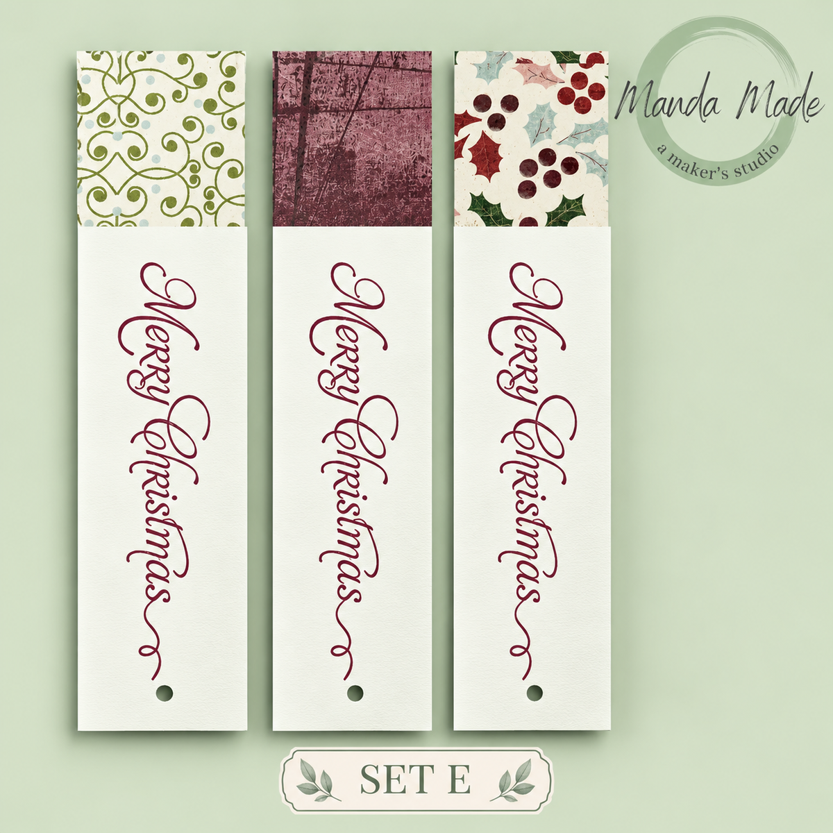 Handmade Christmas Gift Tags – Unique Sets of 15