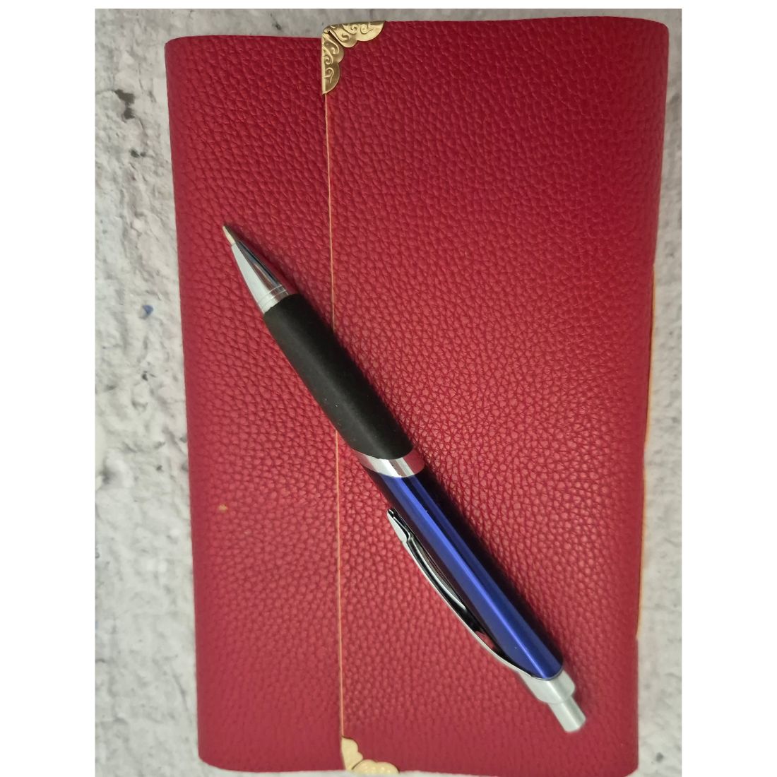 Red Leather 5 Signature Journal