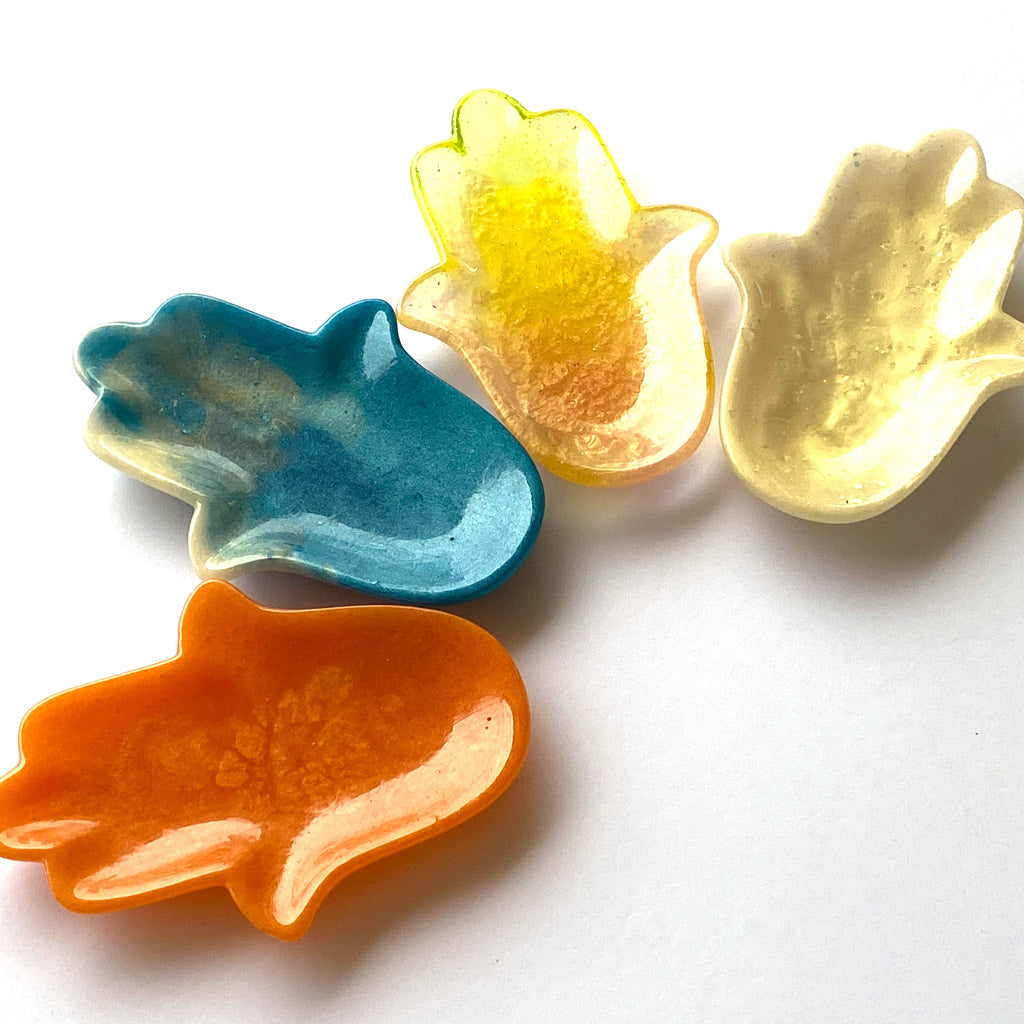 Resin Hamsa Hand trinket dish