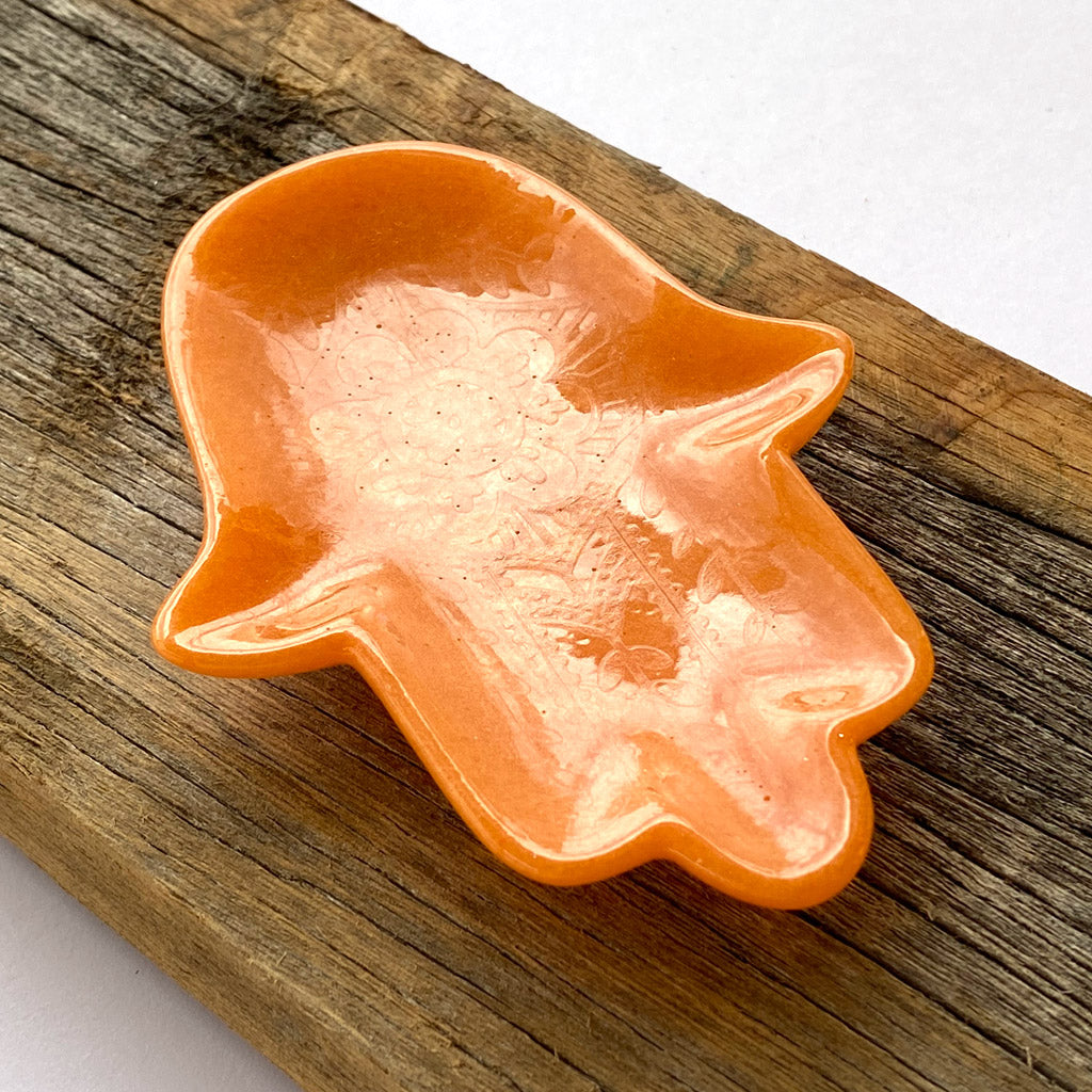Resin Hamsa Hand trinket dish