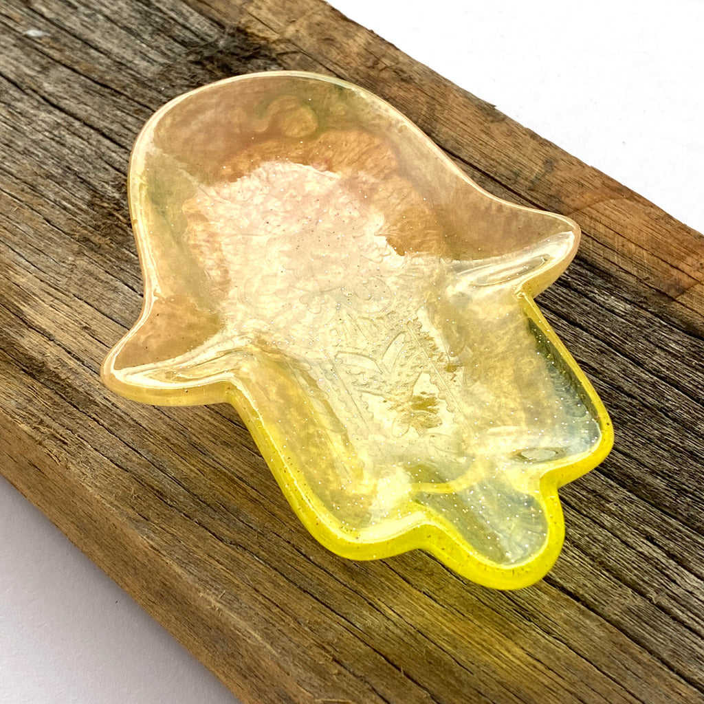 Resin Hamsa Hand trinket dish