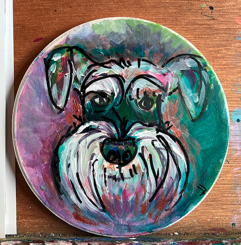 Custom | Hand painted pet portrait coaster | Great gift ideas