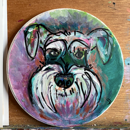 Custom | Hand painted pet portrait coaster | Great gift ideas