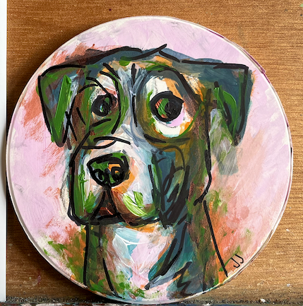 Custom | Hand painted pet portrait coaster | Great gift ideas