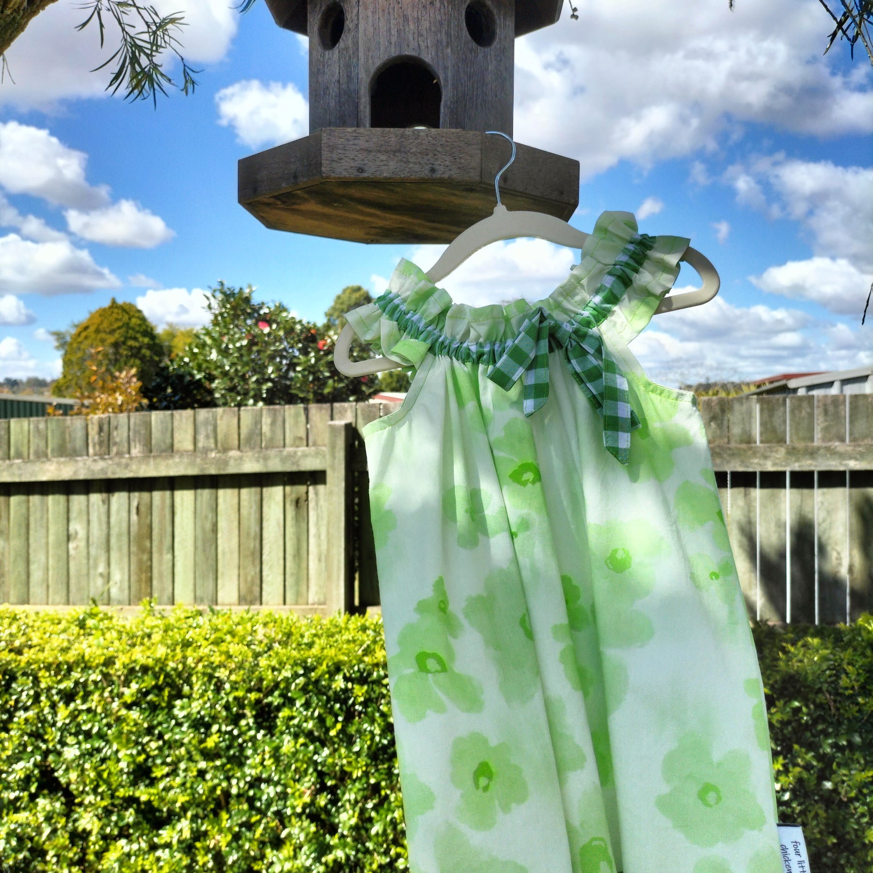 Sofia Dress – Green flowers