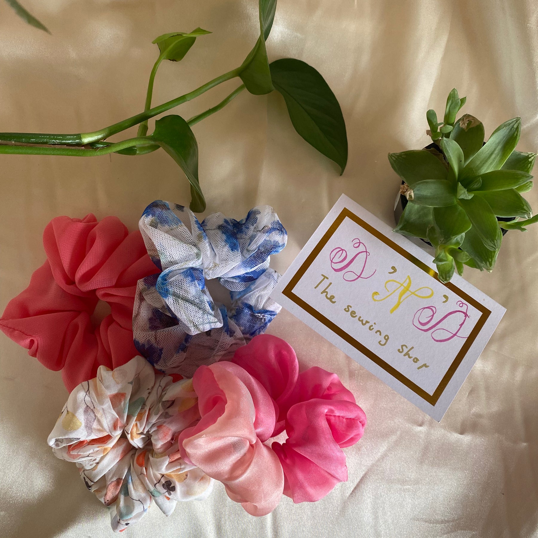 Spring Special Floral Fabric Scrunchies