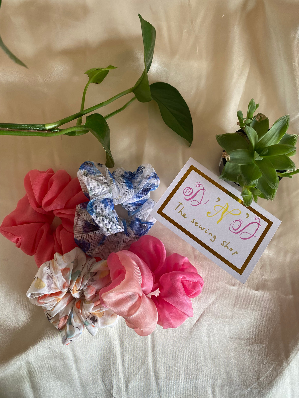Spring Special Floral Fabric Scrunchies