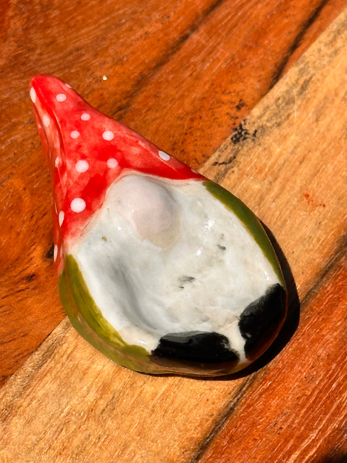 Pocket Gonk Pebble | Handmade Ceramic Worry Stone & Mini Trinket Dish