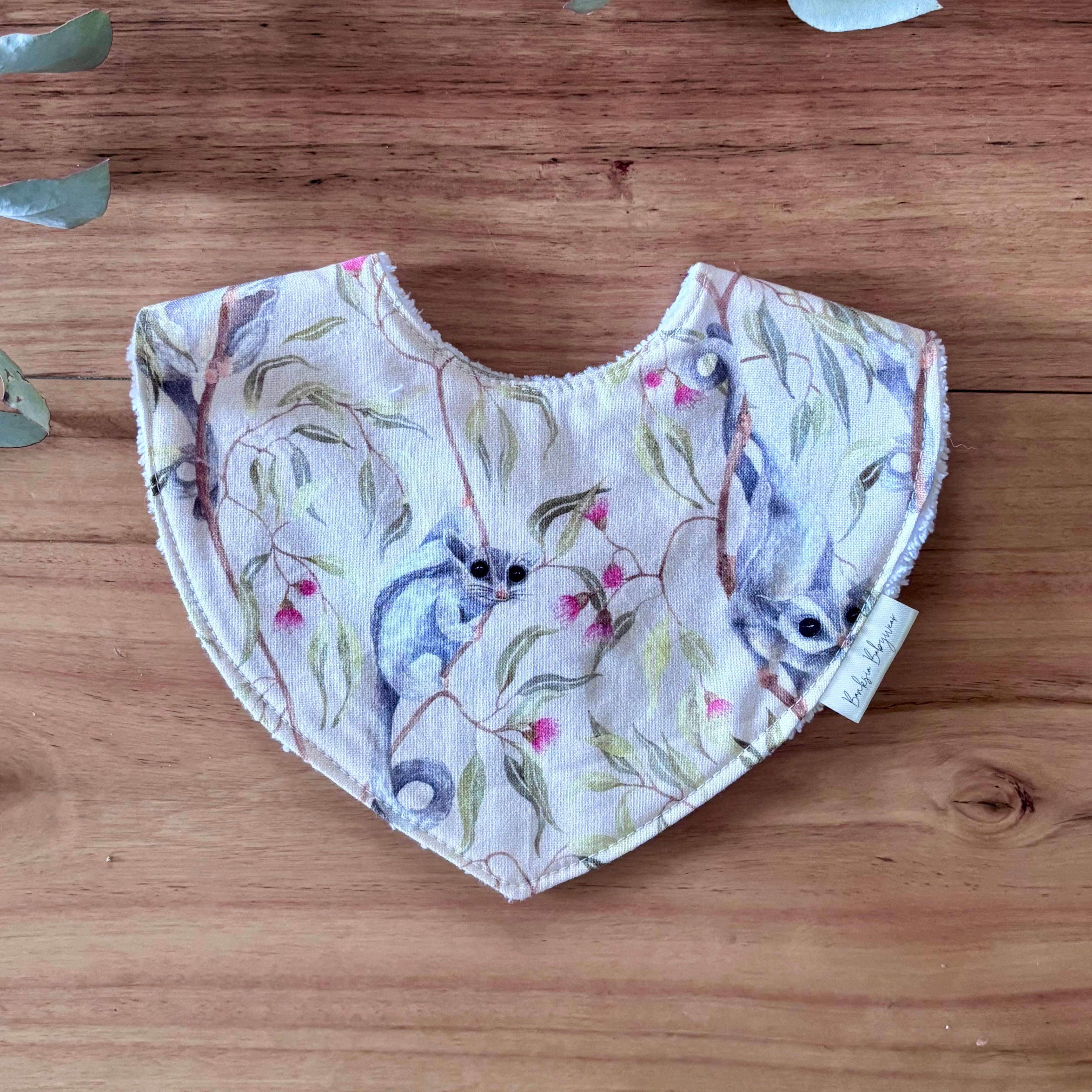 Australiana Baby Bib Set | Bush Friends | Ready to Ship