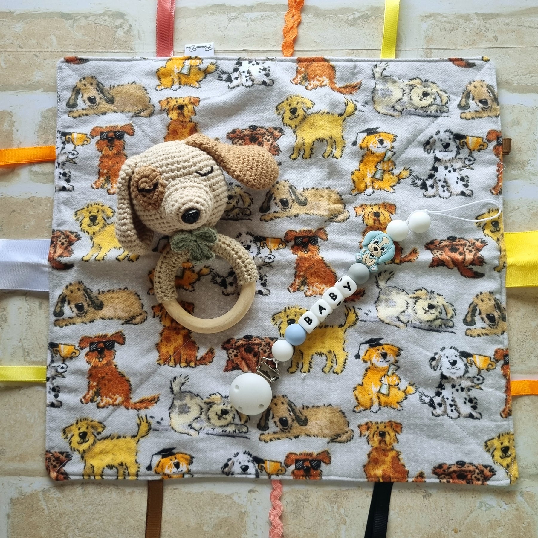 Baby Shower Gift Set | Puppy Themed | 3 COLOURS | Handcrafted - BB02