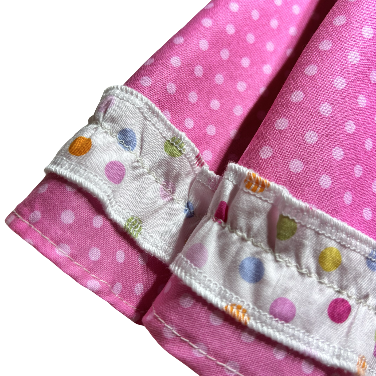 Pink Polka Dot Ruffle Skirt