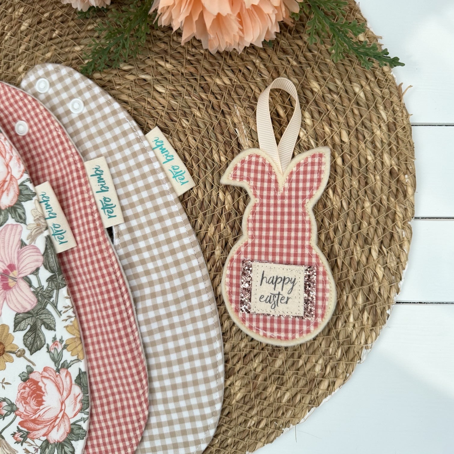 3 Dribble Bibs - Vintage Floral