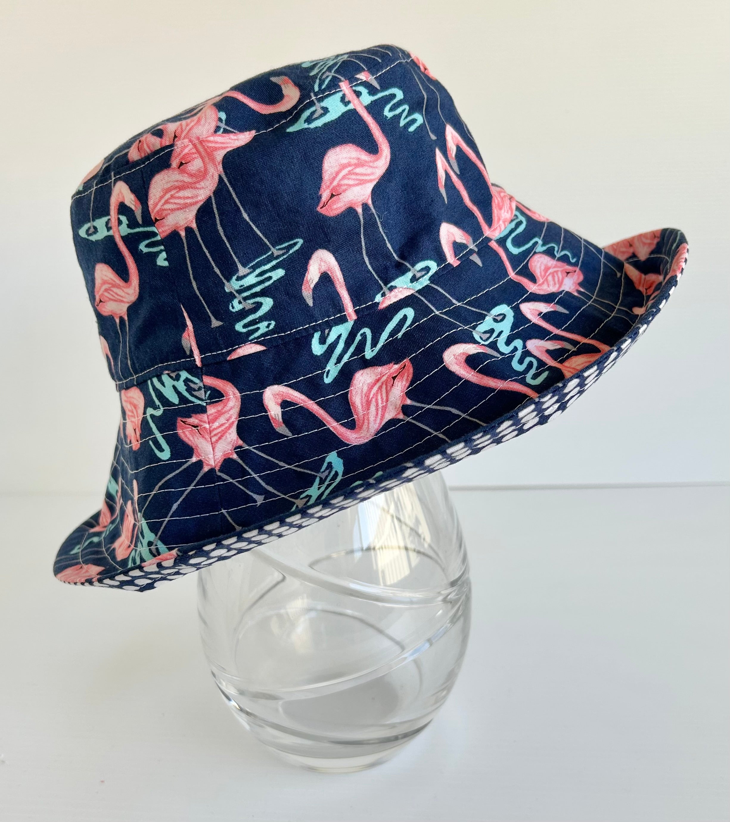 Ready to post- Small size wide brim hats with chin strap- reduced price