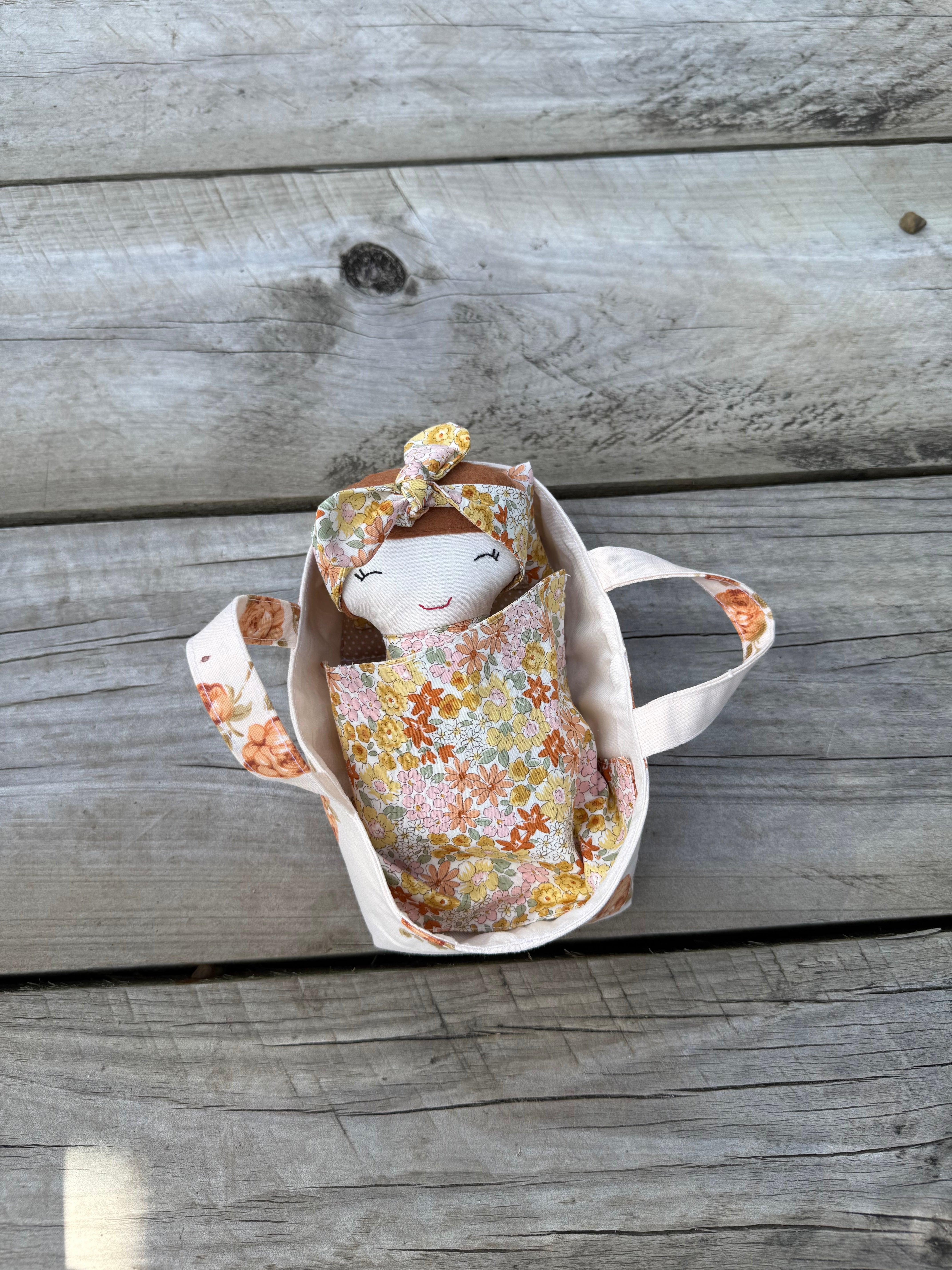 Baby doll and carry baskets playset