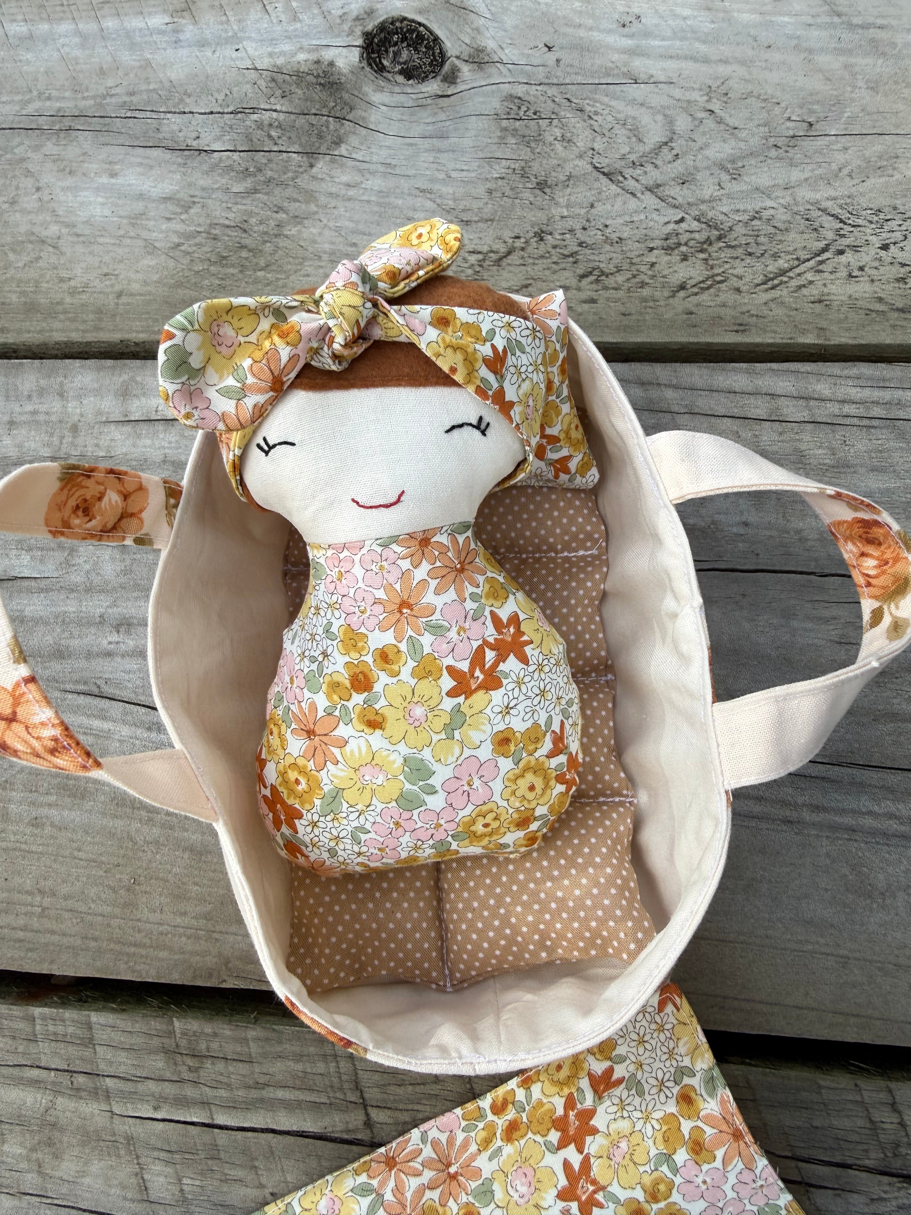 Baby doll and carry baskets playset
