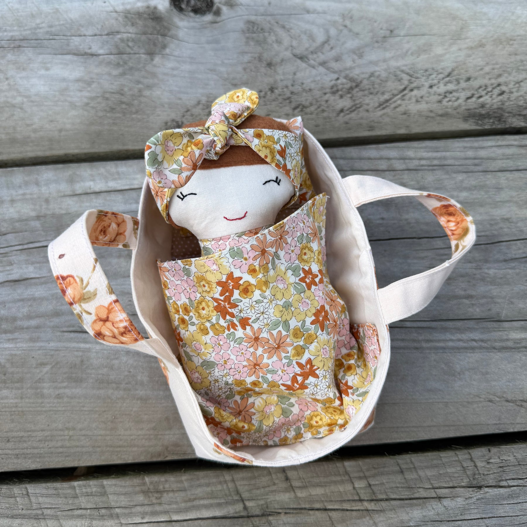 Baby doll and carry baskets playset