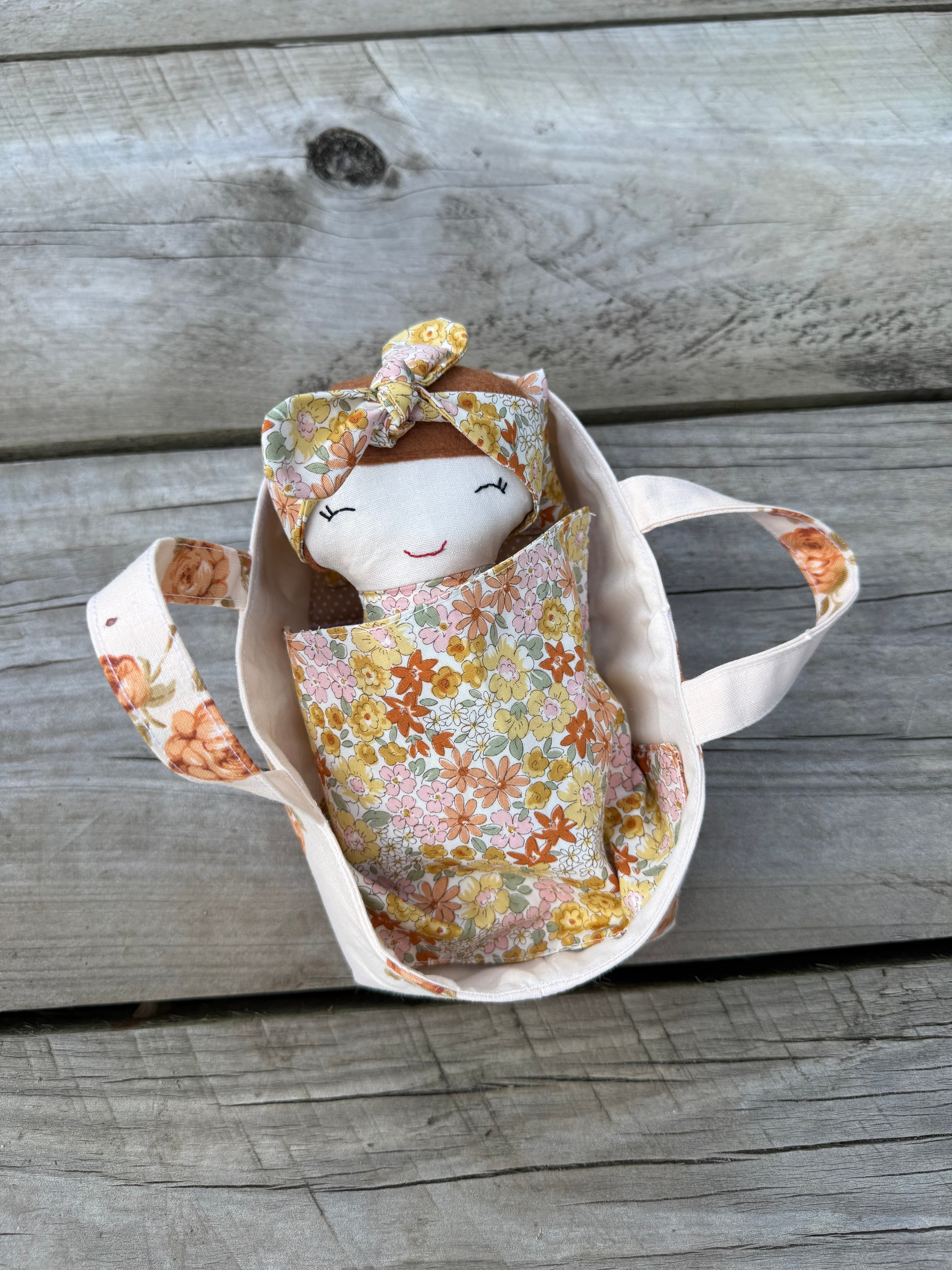 Baby doll and carry baskets playset